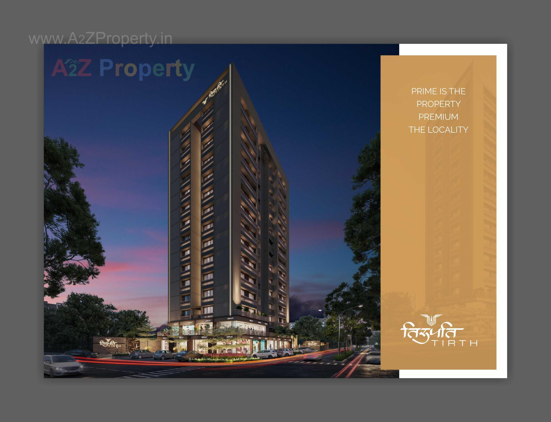 3D Elevation of real estate project Tirupati Tirth located at Gandhinagar, Gandhinagar, Gujarat