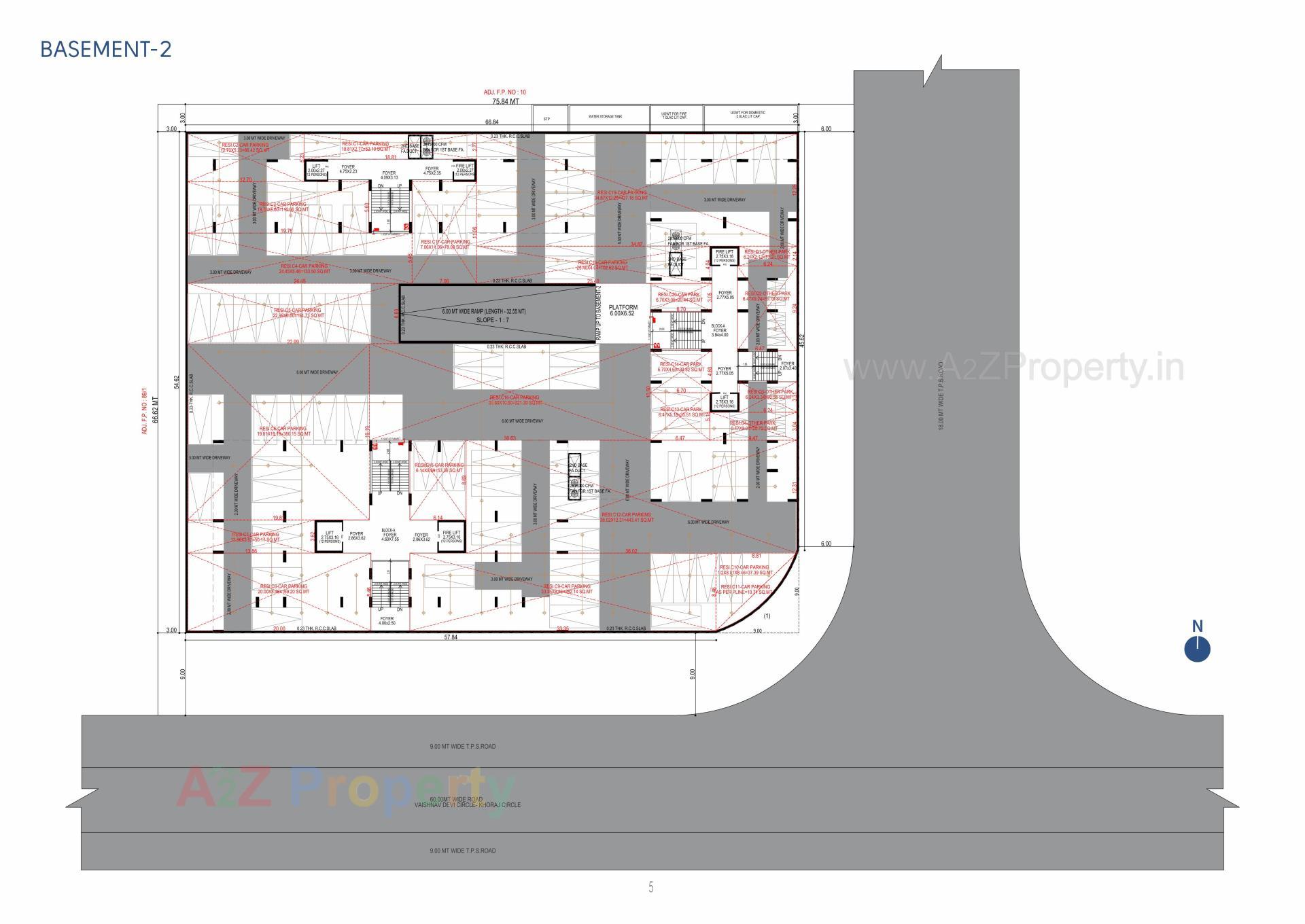 Layout of real estate project Tremont located at Khoraj, Gandhinagar, Gujarat