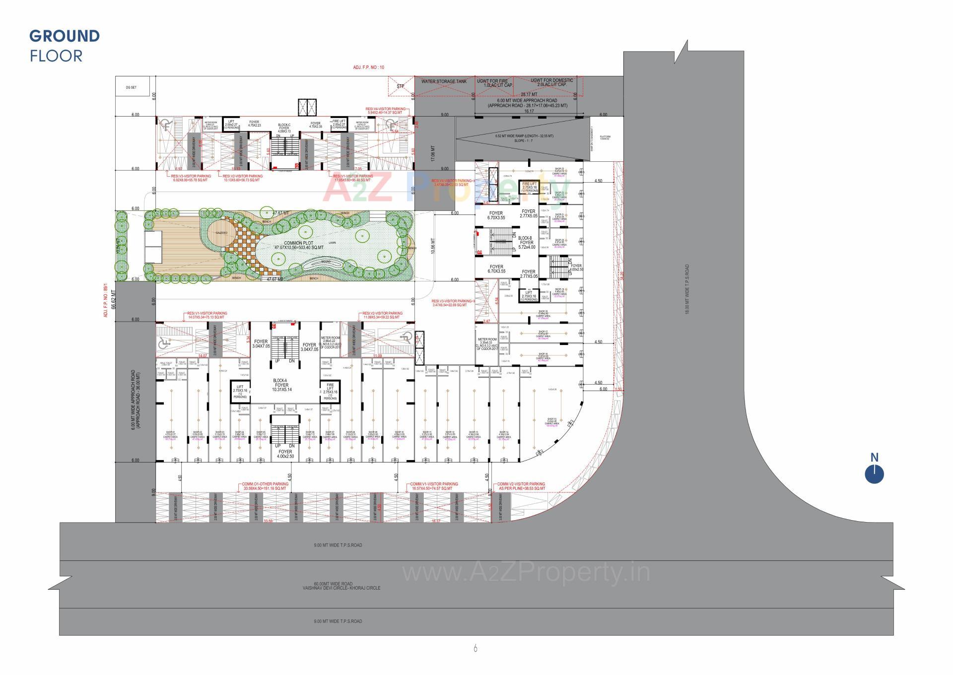 Layout of real estate project Tremont located at Khoraj, Gandhinagar, Gujarat