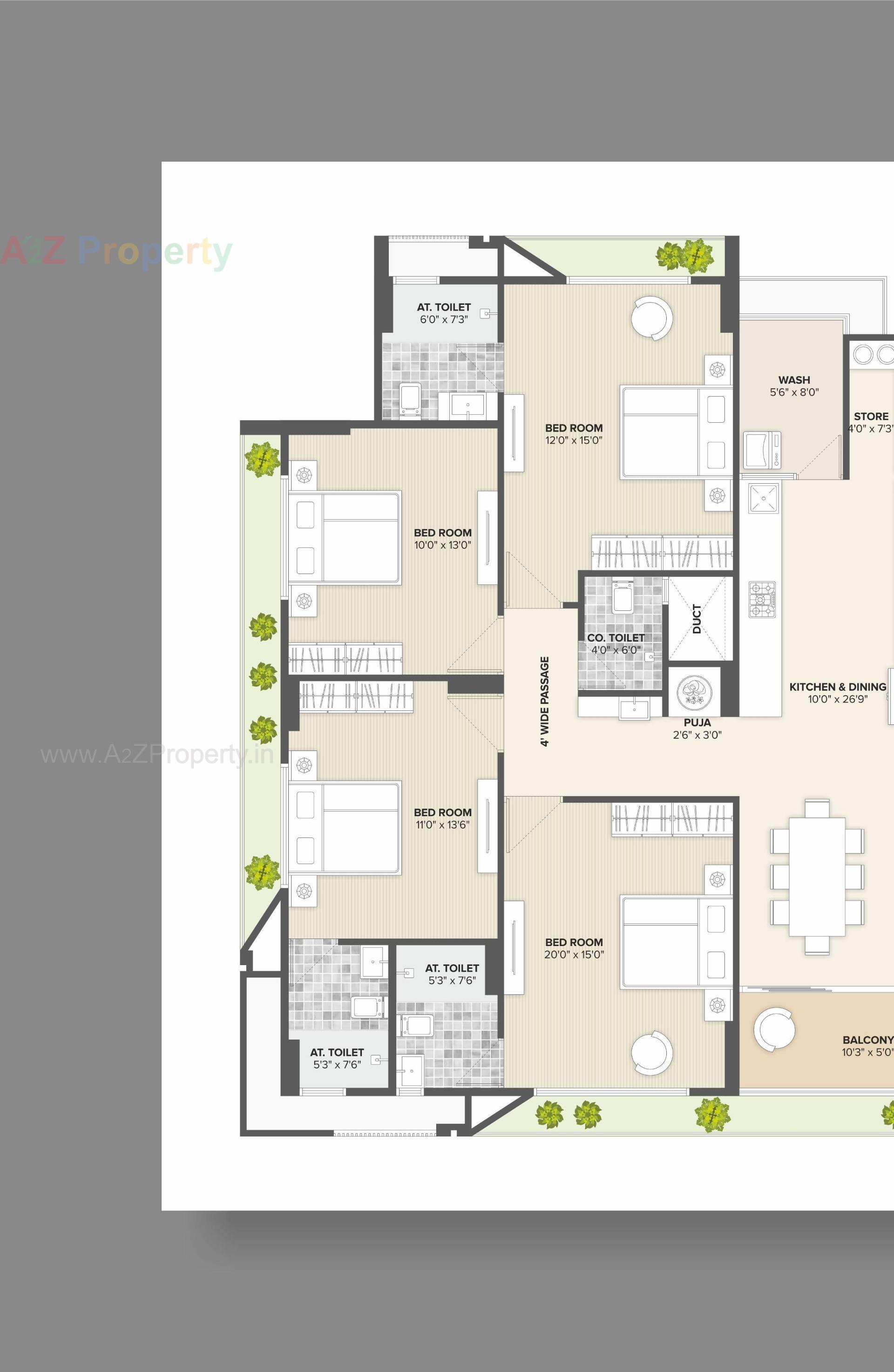 Layout of real estate project Trilok Opera located at Uvarsad, Gandhinagar, Gujarat