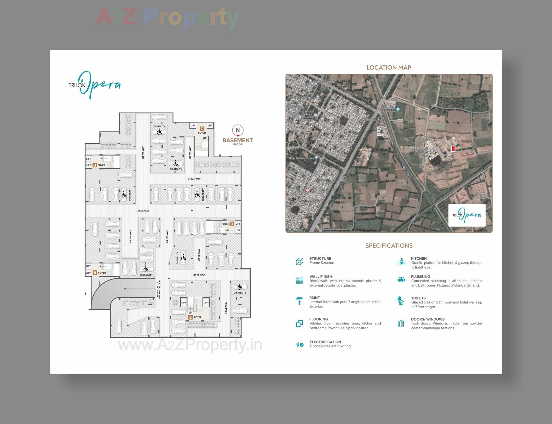  of real estate project Trilok Opera located at Uvarsad, Gandhinagar, Gujarat