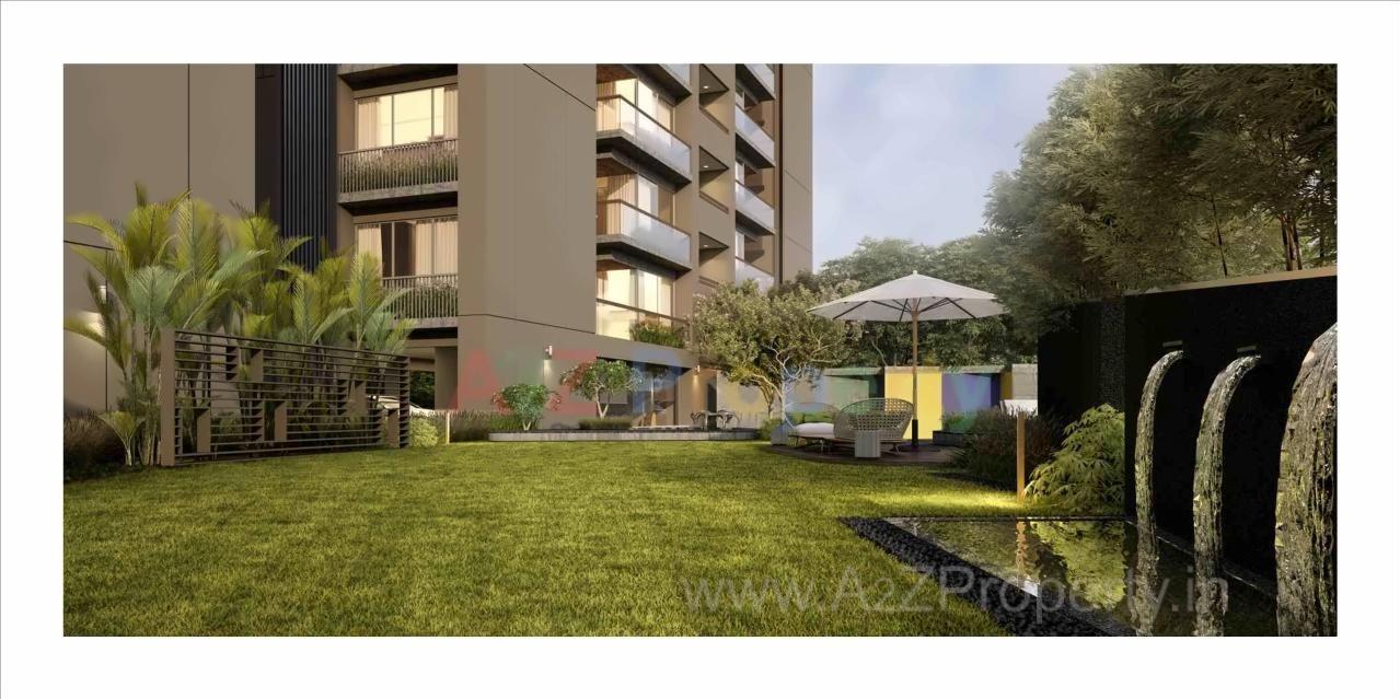 3D Elevation of real estate project Tulip Parmeshwar located at Zundal, Gandhinagar, Gujarat