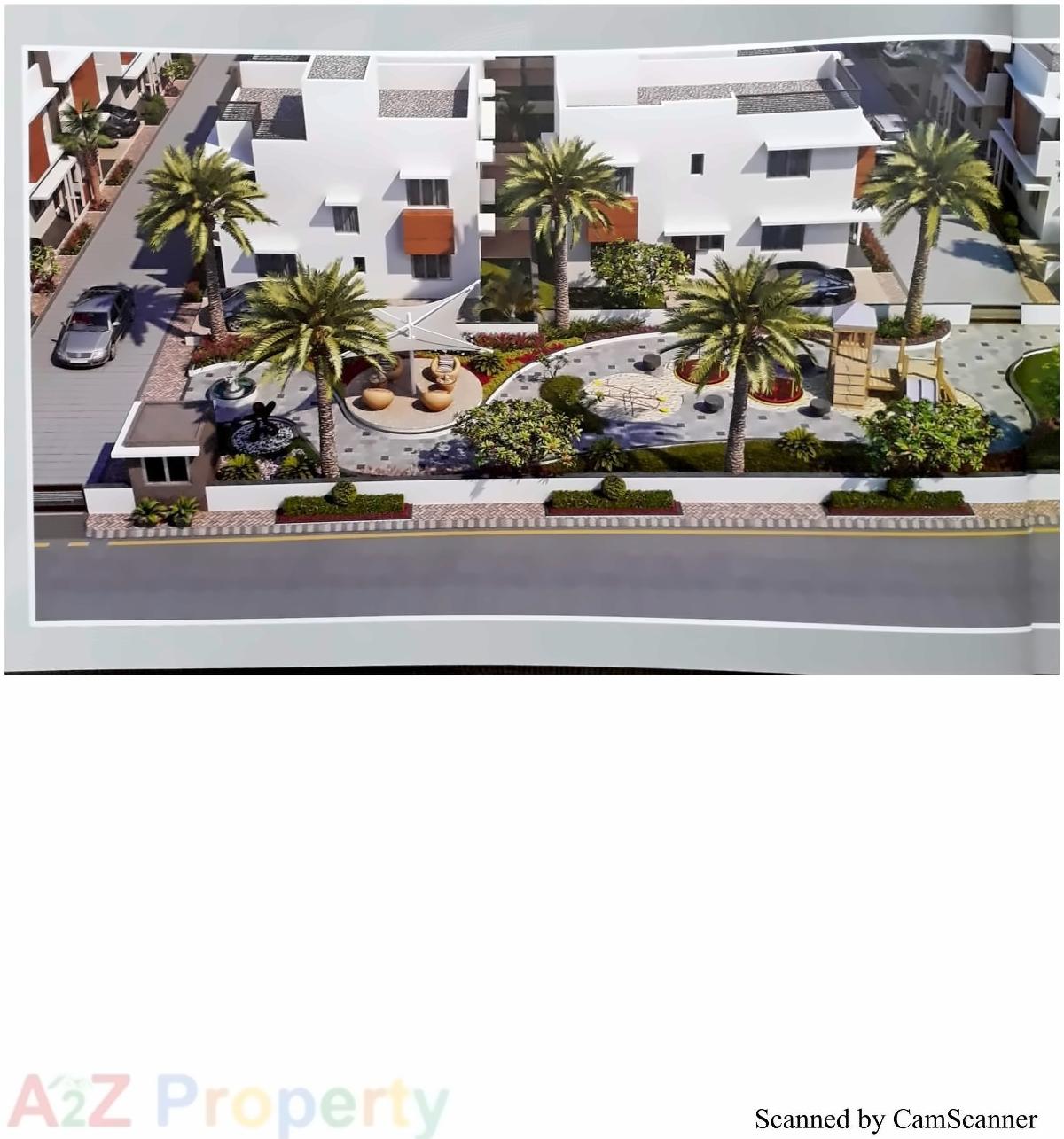 Layout of real estate project Tulsi Bungalows located at Vavol, Gandhinagar, Gujarat