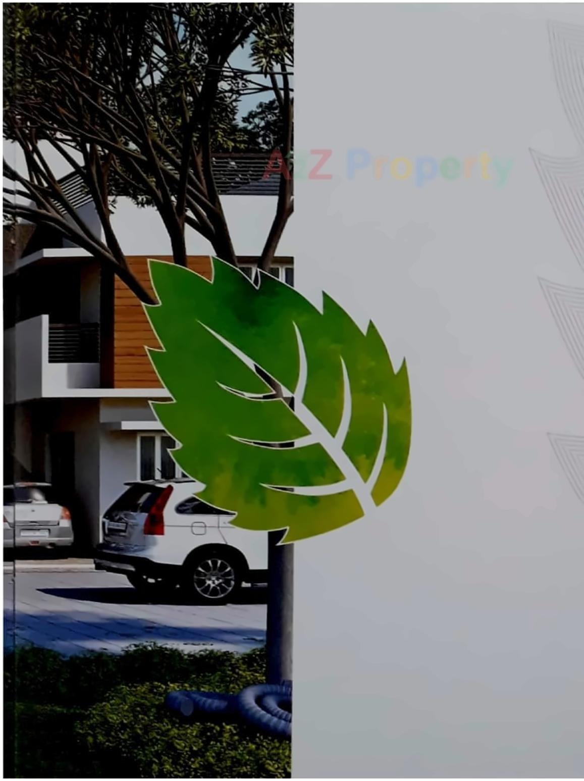 3D Elevation of real estate project Tulsi Bungalows located at Vavol, Gandhinagar, Gujarat