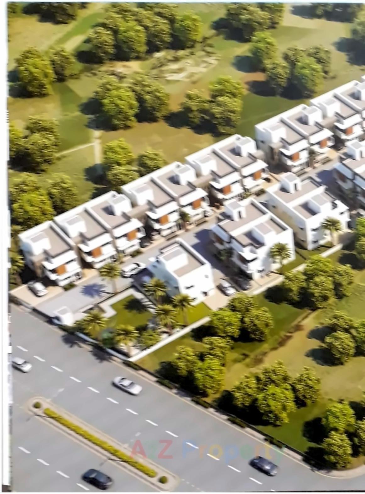 3D Elevation of real estate project Tulsi Bungalows located at Vavol, Gandhinagar, Gujarat