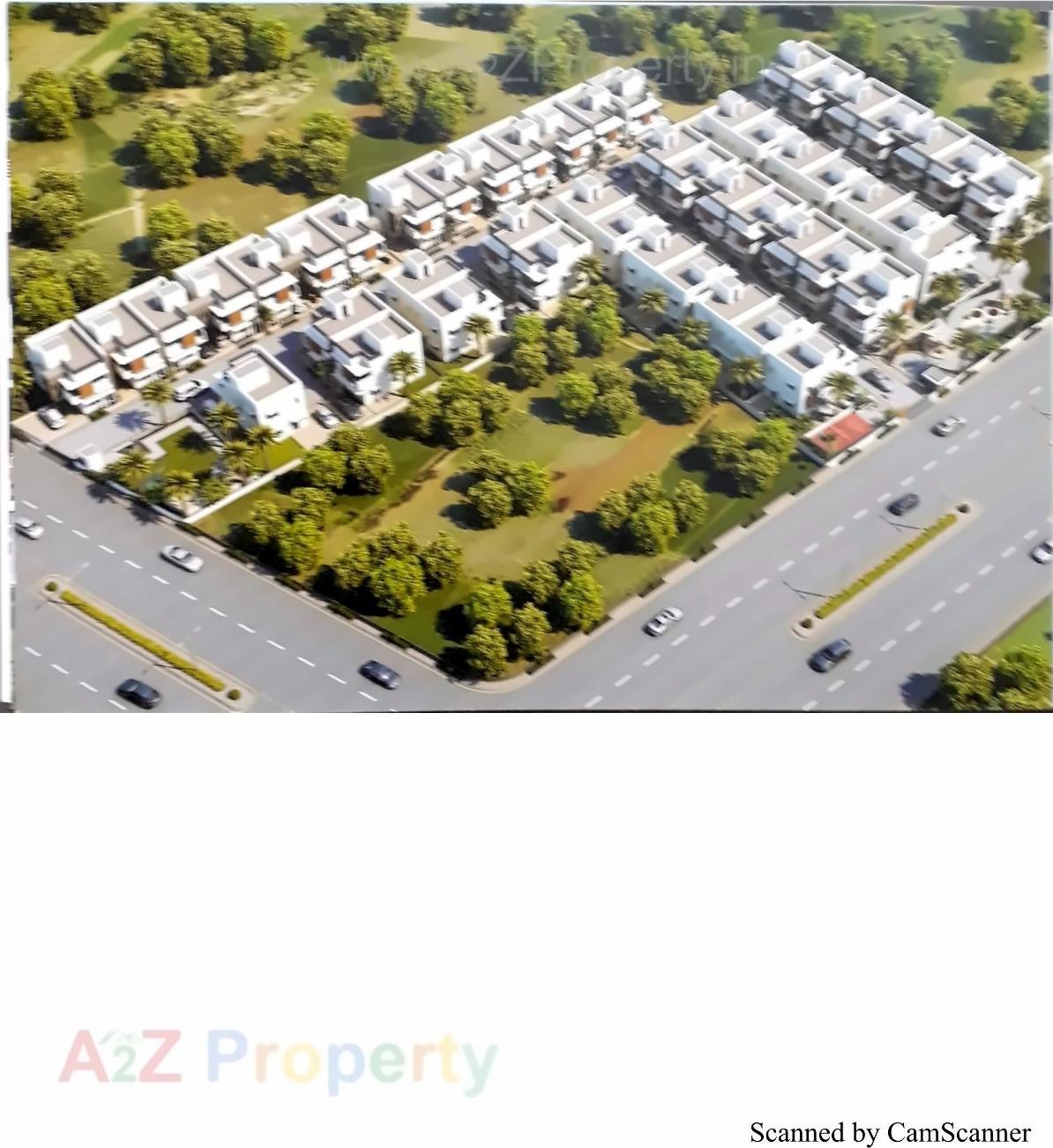 3D Elevation of real estate project Tulsi Bungalows located at Vavol, Gandhinagar, Gujarat