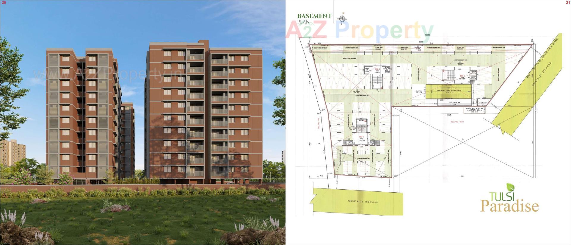 Layout of real estate project Tulsi Paradise located at Gandhinagar, Gandhinagar, Gujarat