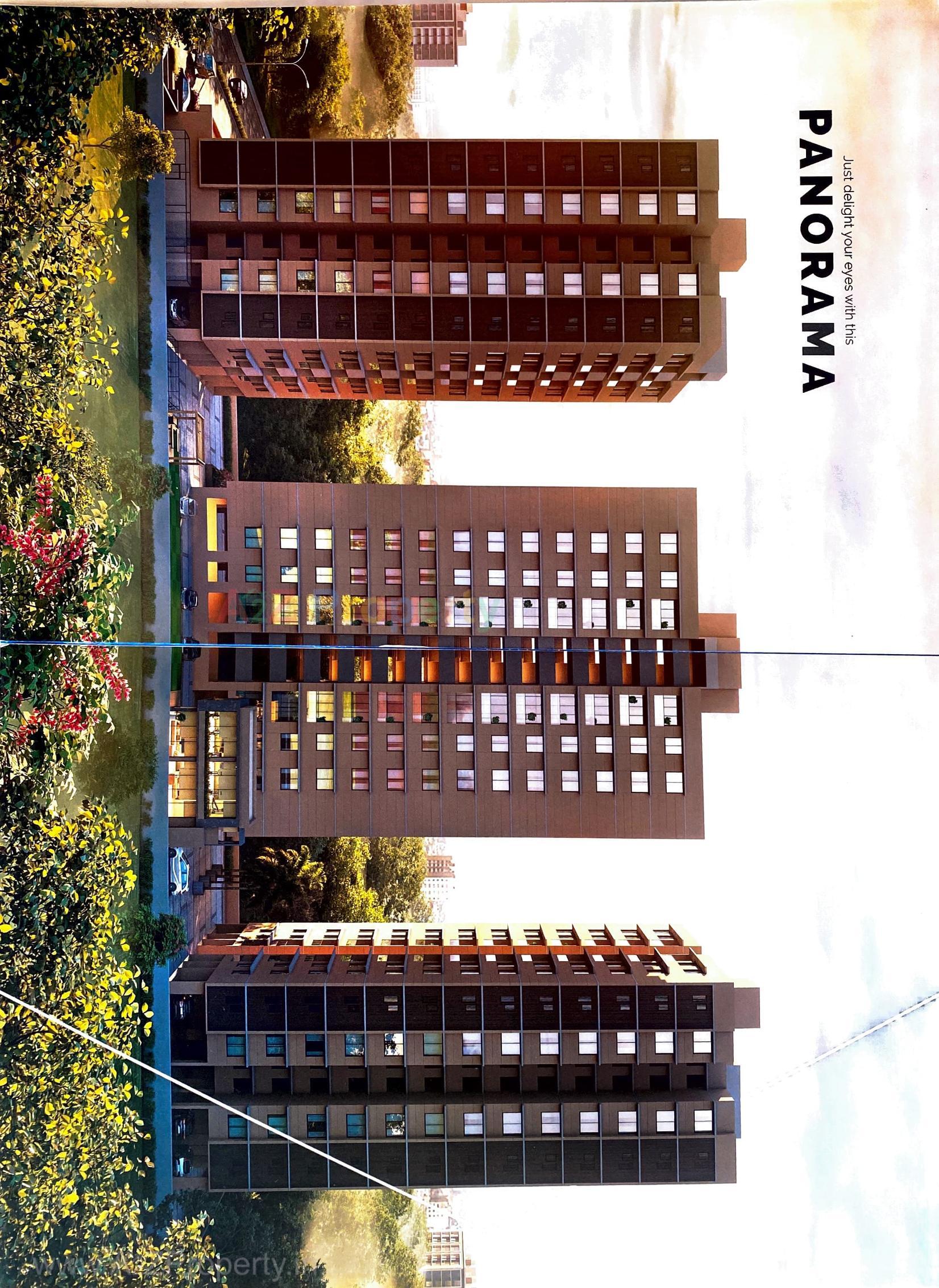 3D Elevation of real estate project Tulsi Sapphire located at Vavol, Gandhinagar, Gujarat