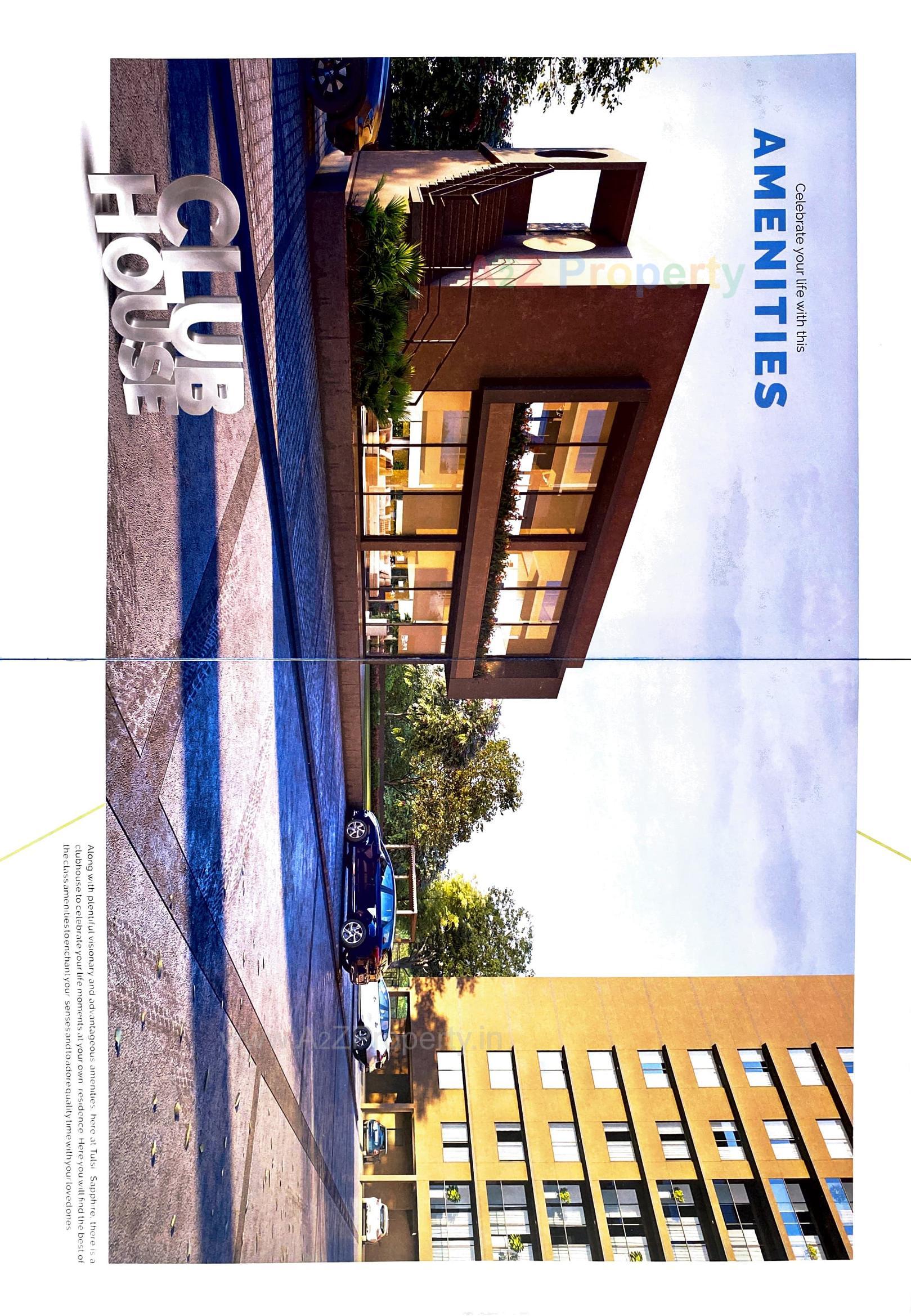 3D Elevation of real estate project Tulsi Sapphire located at Vavol, Gandhinagar, Gujarat