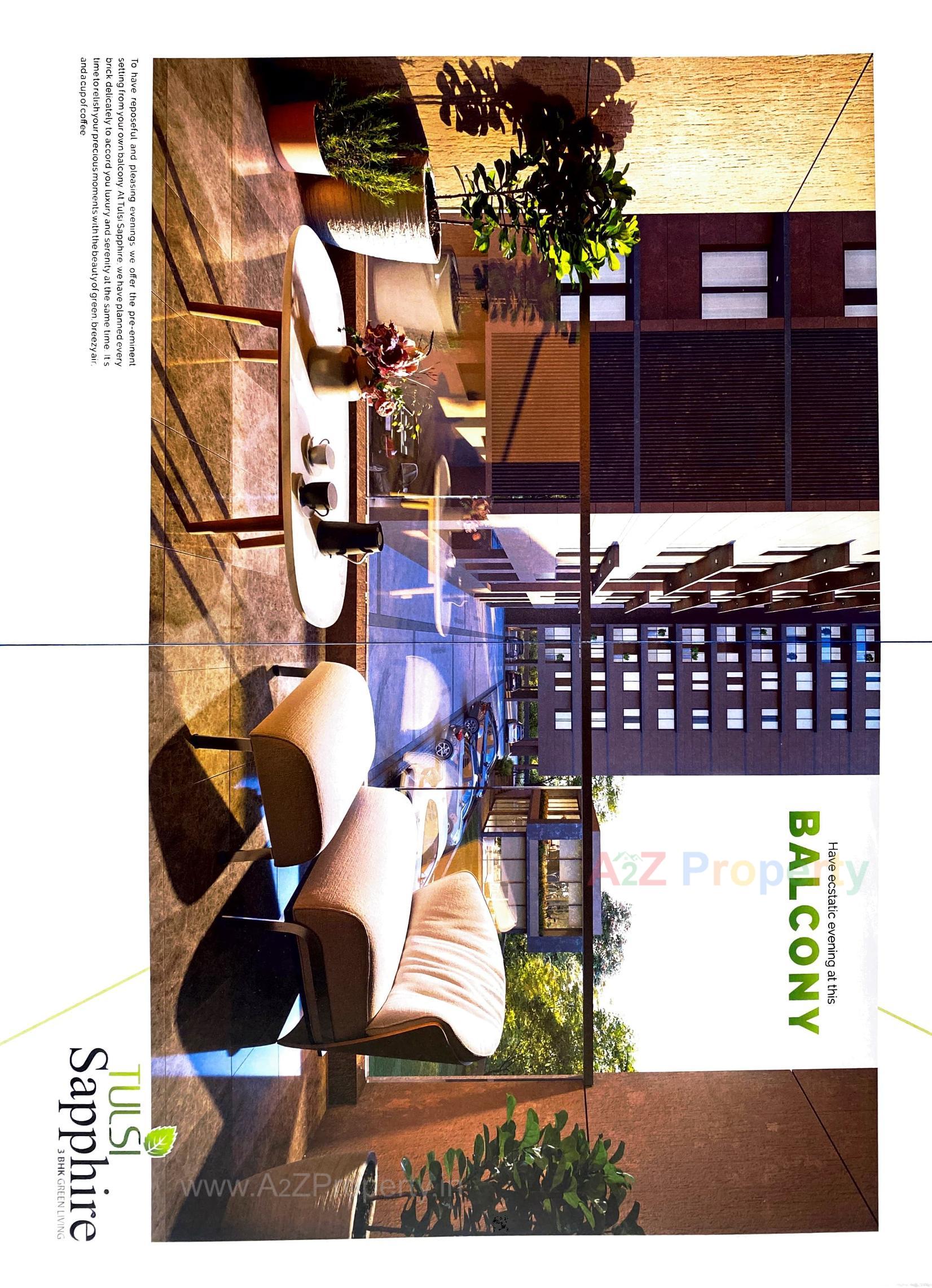 3D Elevation of real estate project Tulsi Sapphire located at Vavol, Gandhinagar, Gujarat