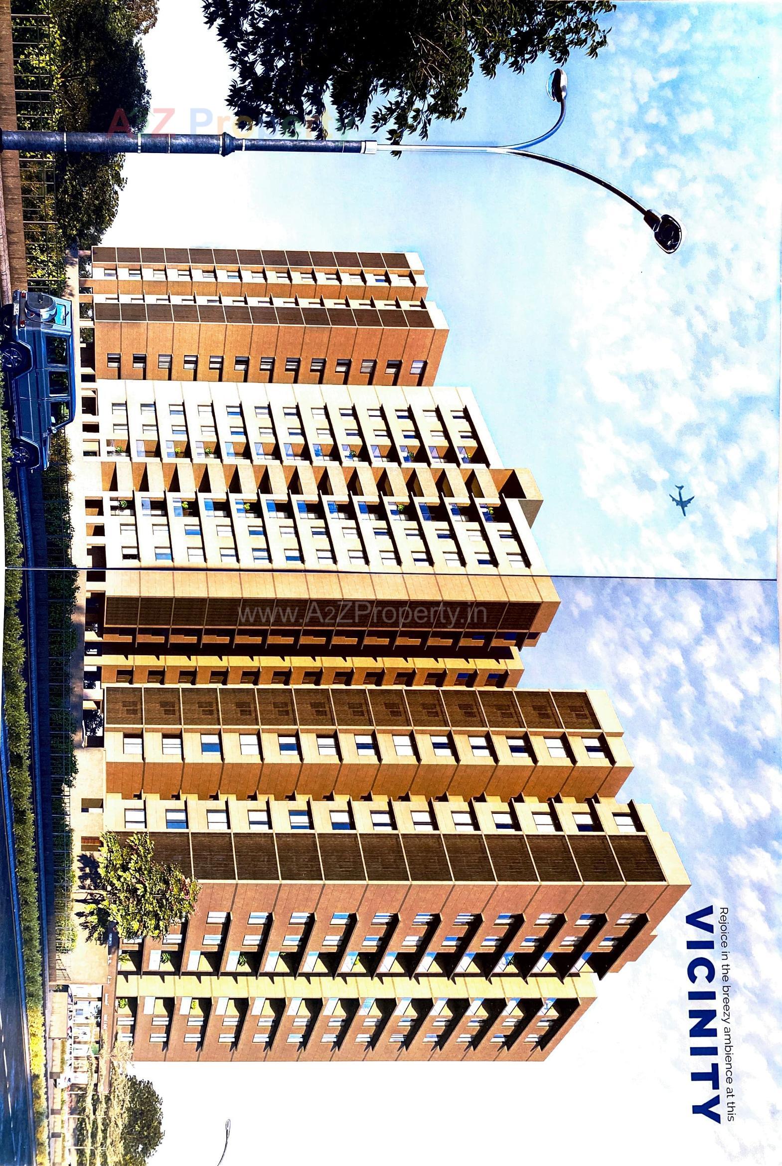 3D Elevation of real estate project Tulsi Sapphire located at Vavol, Gandhinagar, Gujarat