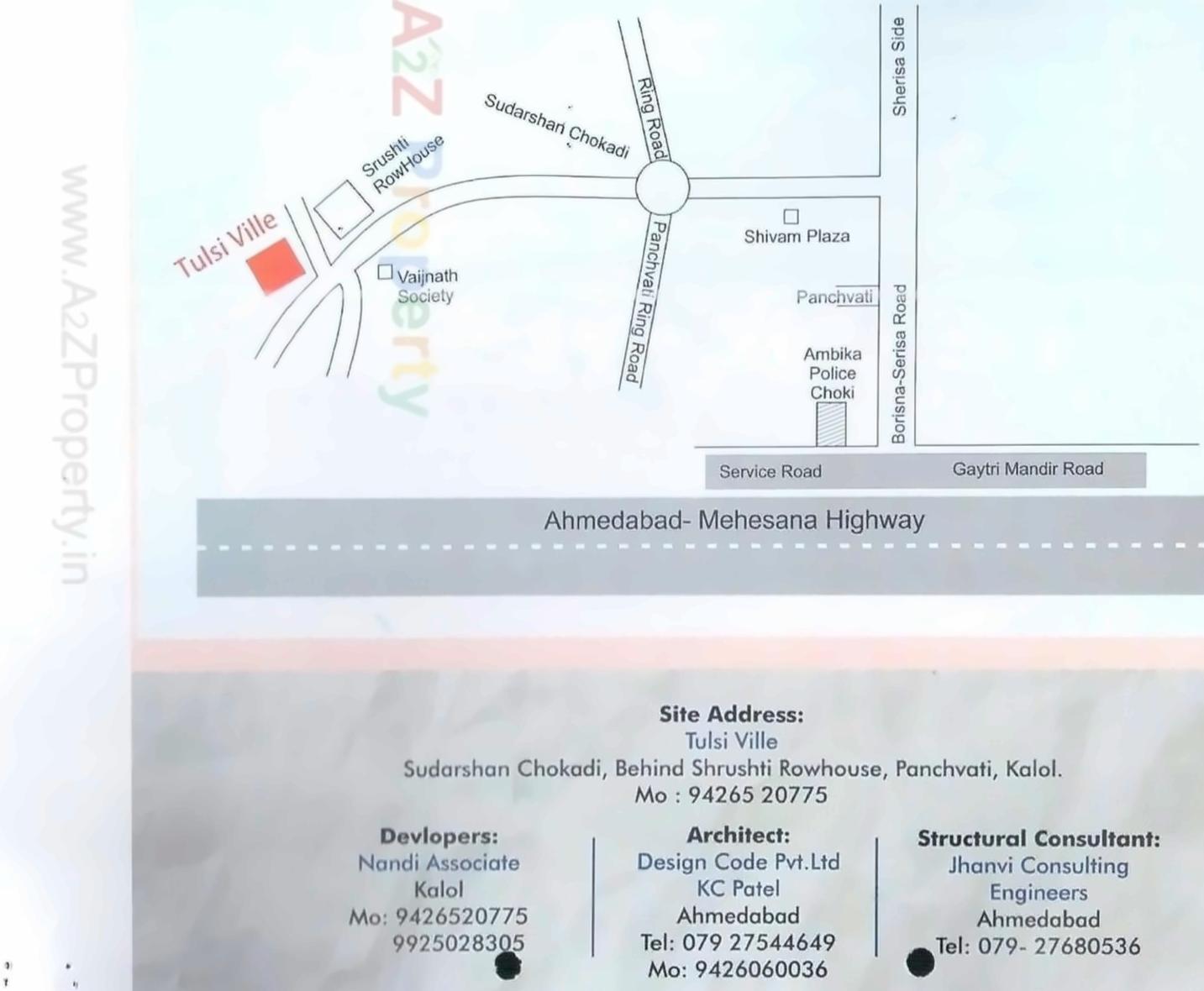  of real estate project Tulsi Ville located at Borisana, Gandhinagar, Gujarat