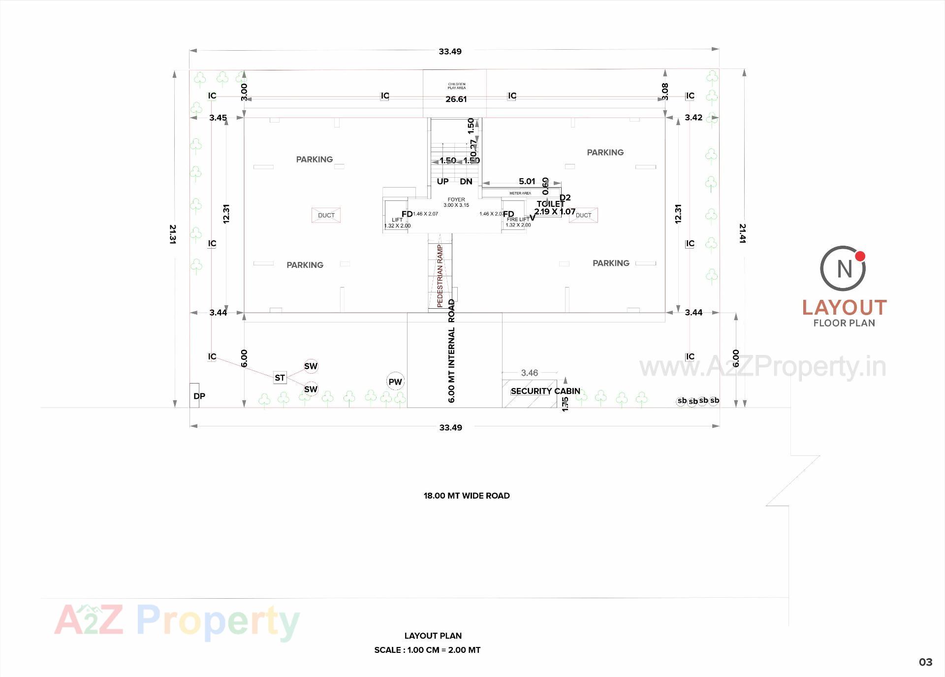 Layout of real estate project Uma Square located at Randheja, Gandhinagar, Gujarat