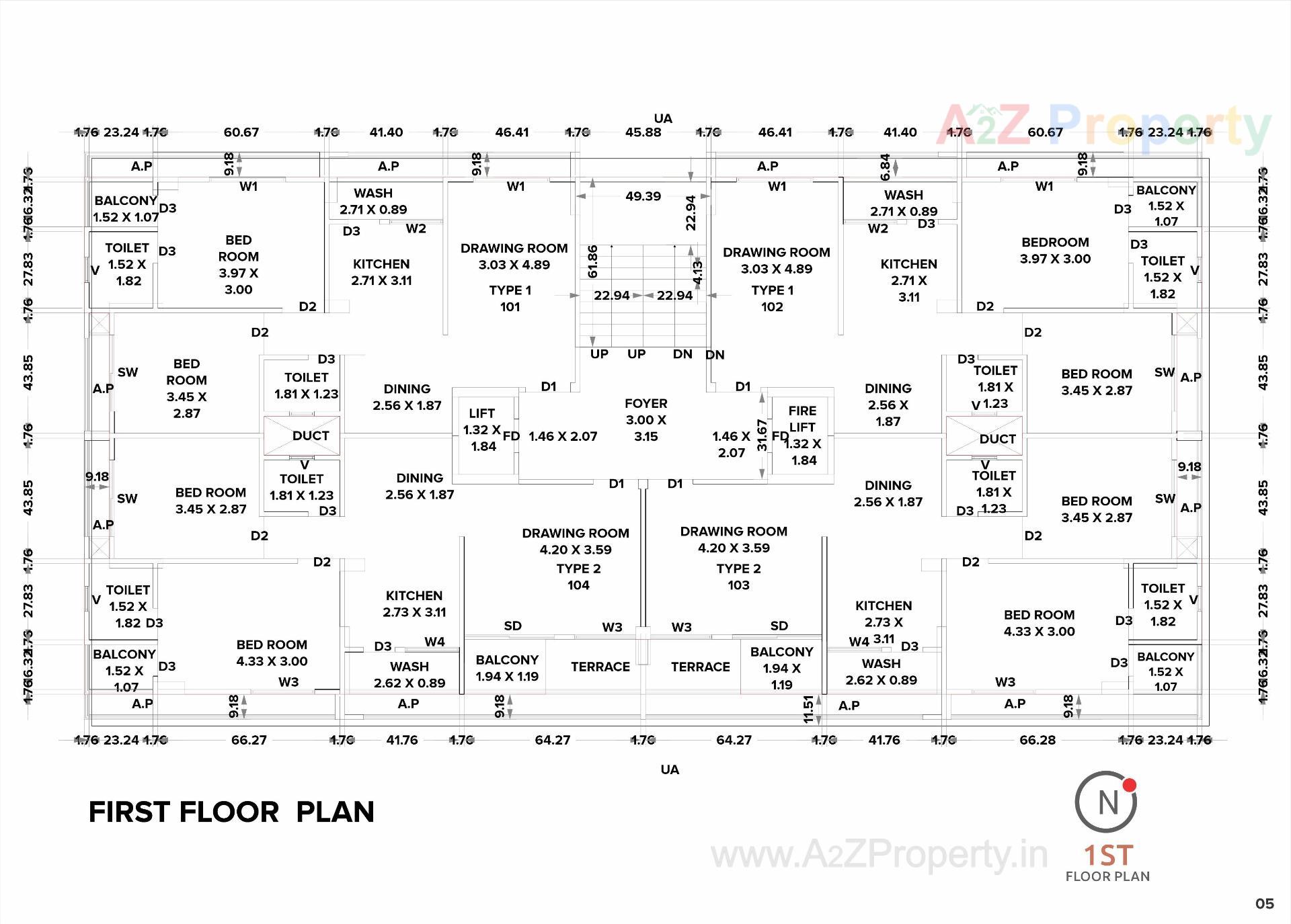  of real estate project Uma Square located at Randheja, Gandhinagar, Gujarat