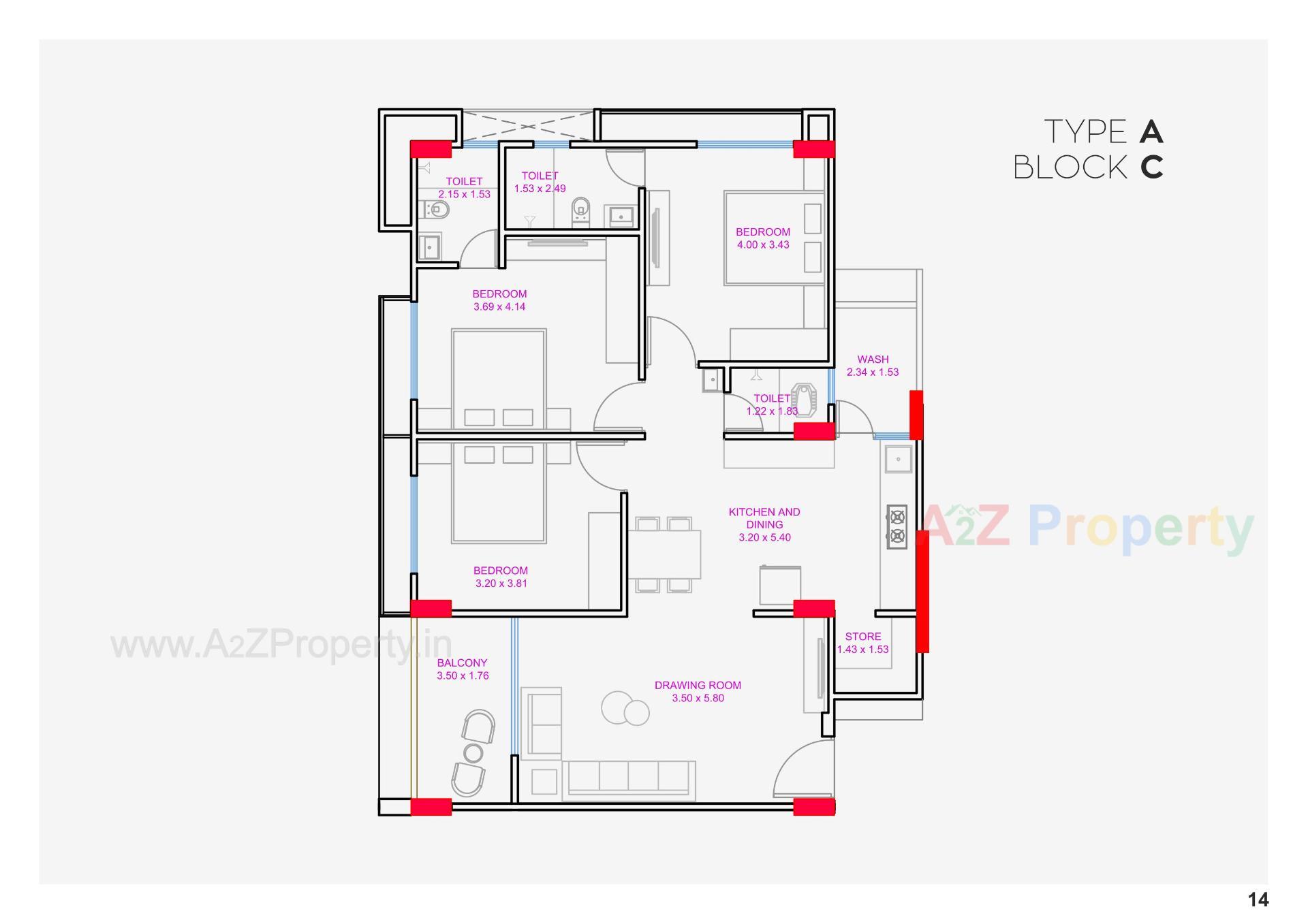 Layout of real estate project Vaidehi Elysium located at Vavol, Gandhinagar, Gujarat