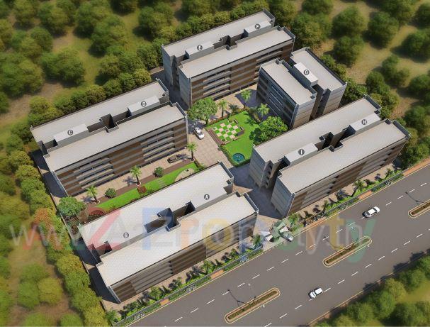 3D Elevation of real estate project Vaidehi Ii located at Vavol, Gandhinagar, Gujarat