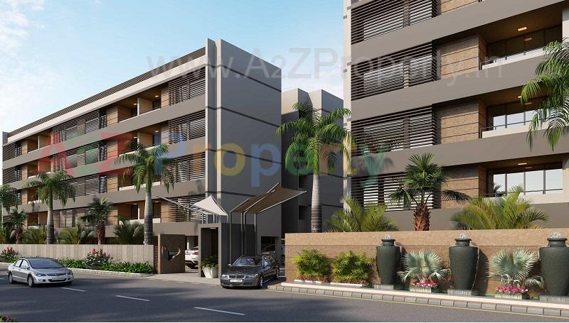 3D Elevation of real estate project Vaidehi Ii located at Vavol, Gandhinagar, Gujarat