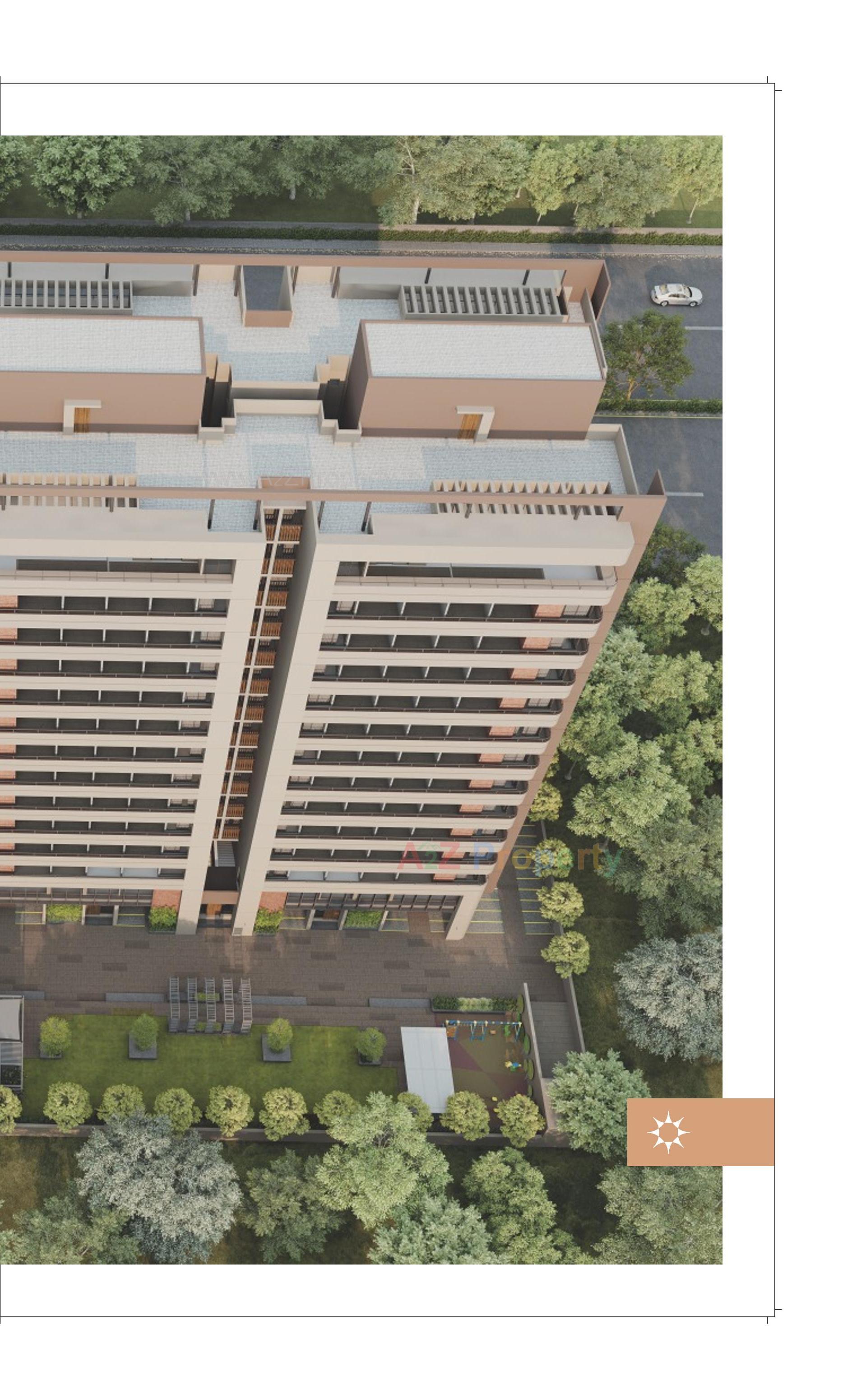 3D Elevation of real estate project Vaidehi Shine located at Vavol, Gandhinagar, Gujarat