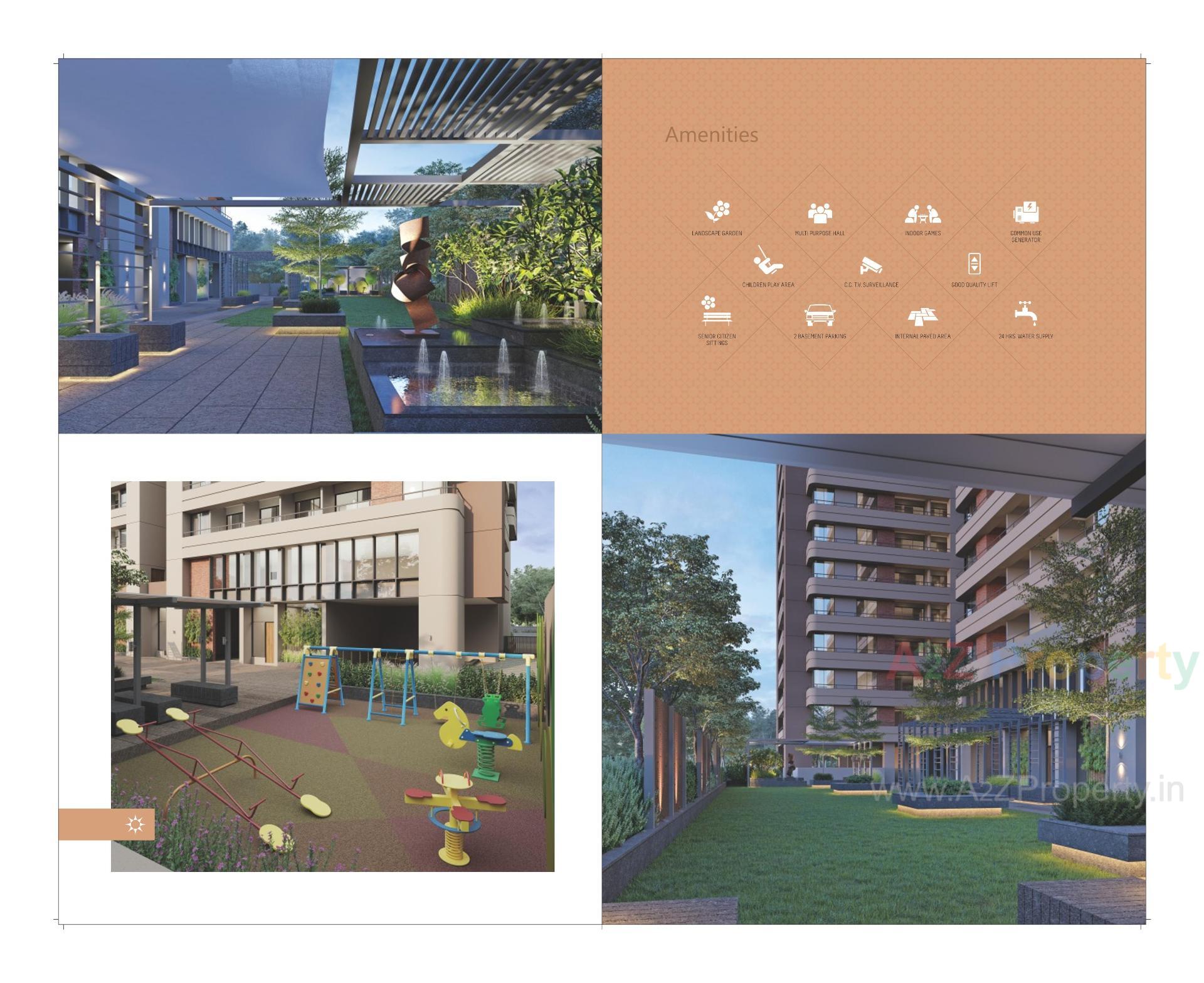 3D Elevation of real estate project Vaidehi Shine located at Vavol, Gandhinagar, Gujarat