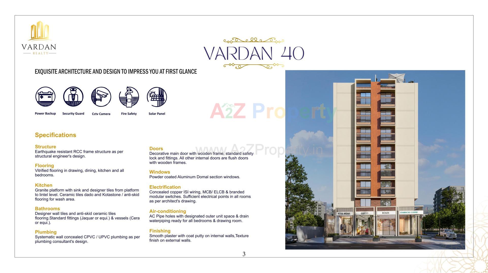  of real estate project Vardan 40 located at Zundal, Gandhinagar, Gujarat