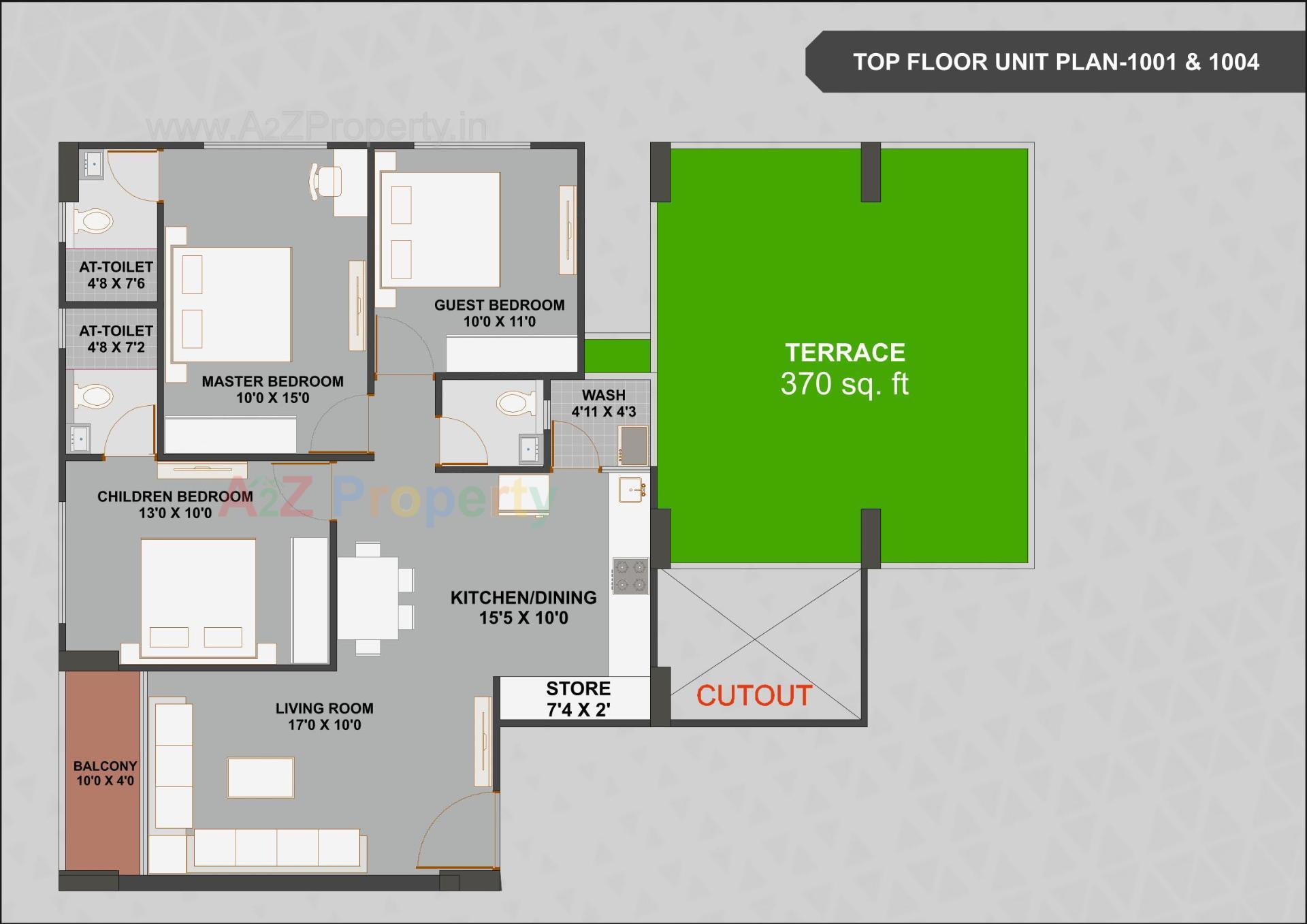 Layout of real estate project Vashikaa Prime located at Zundal, Gandhinagar, Gujarat
