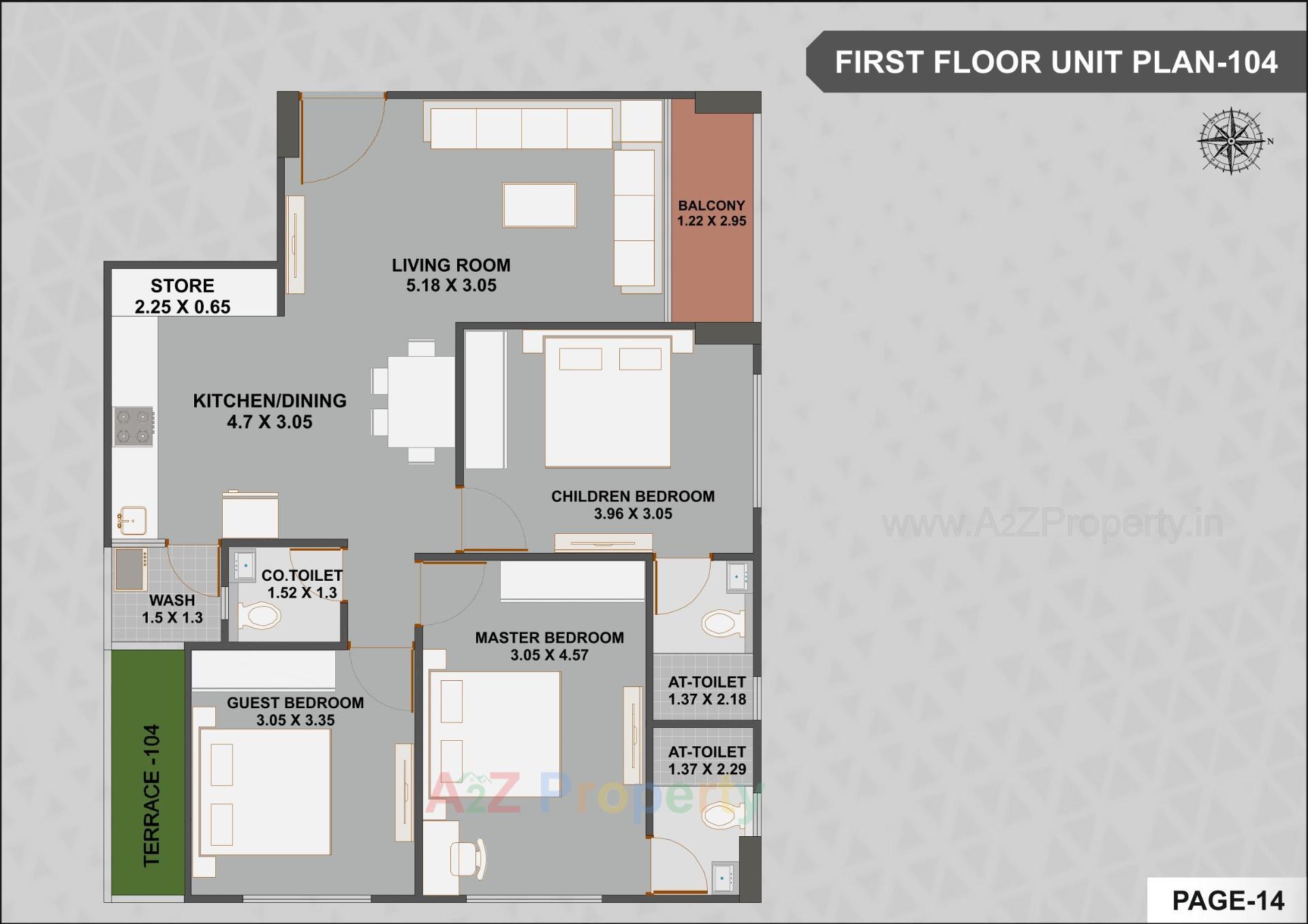 Layout of real estate project Vashikaa Prime located at Zundal, Gandhinagar, Gujarat