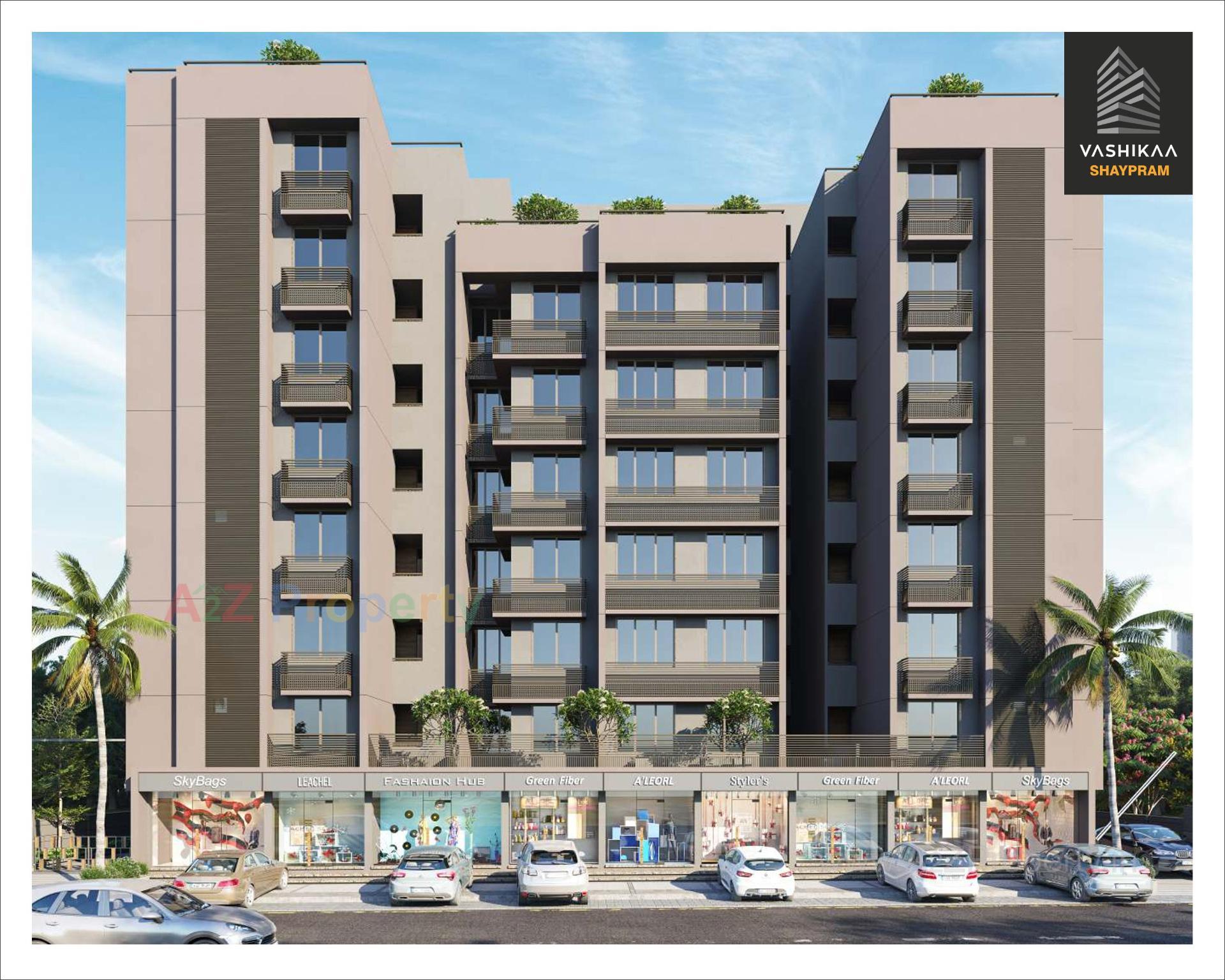 3D Elevation of real estate project Vashikaa Shaypram located at Zundal, Gandhinagar, Gujarat