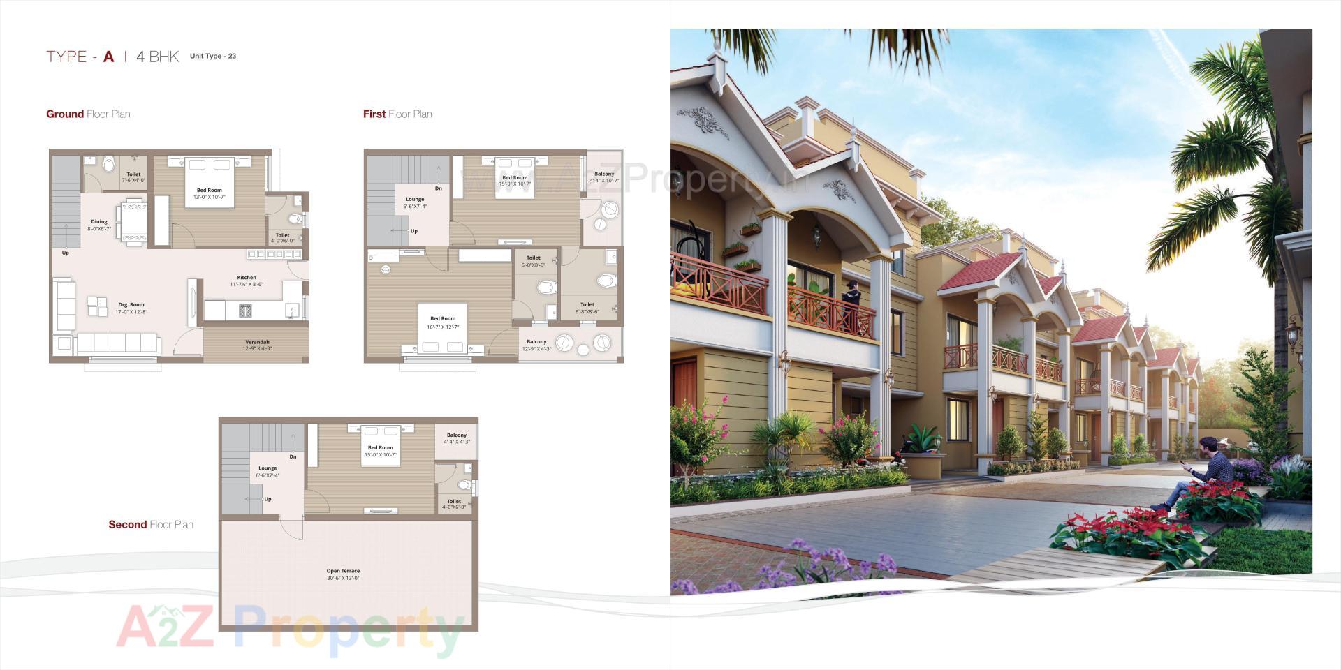 Layout of real estate project Vatrika Villa located at Dahegam, Gandhinagar, Gujarat