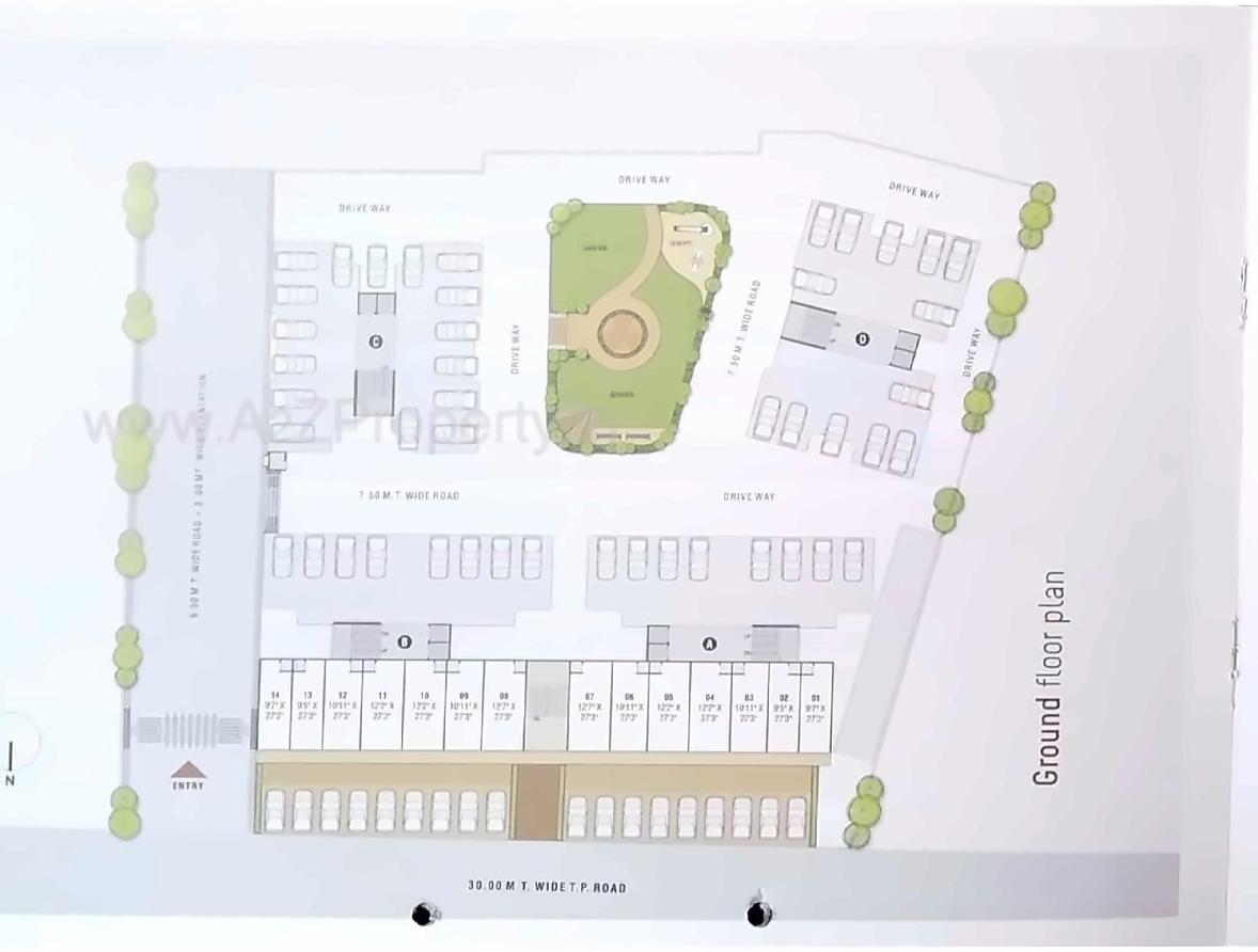 Layout of real estate project Ved Bungalows/ved Green located at Dehgam, Gandhinagar, Gujarat