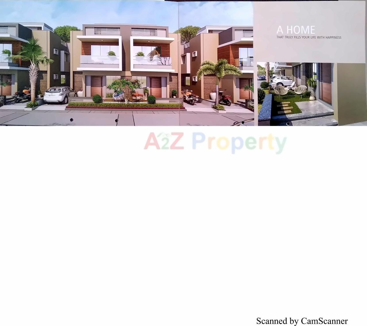 3D Elevation of real estate project Ved Bungalows/ved Green located at Dehgam, Gandhinagar, Gujarat