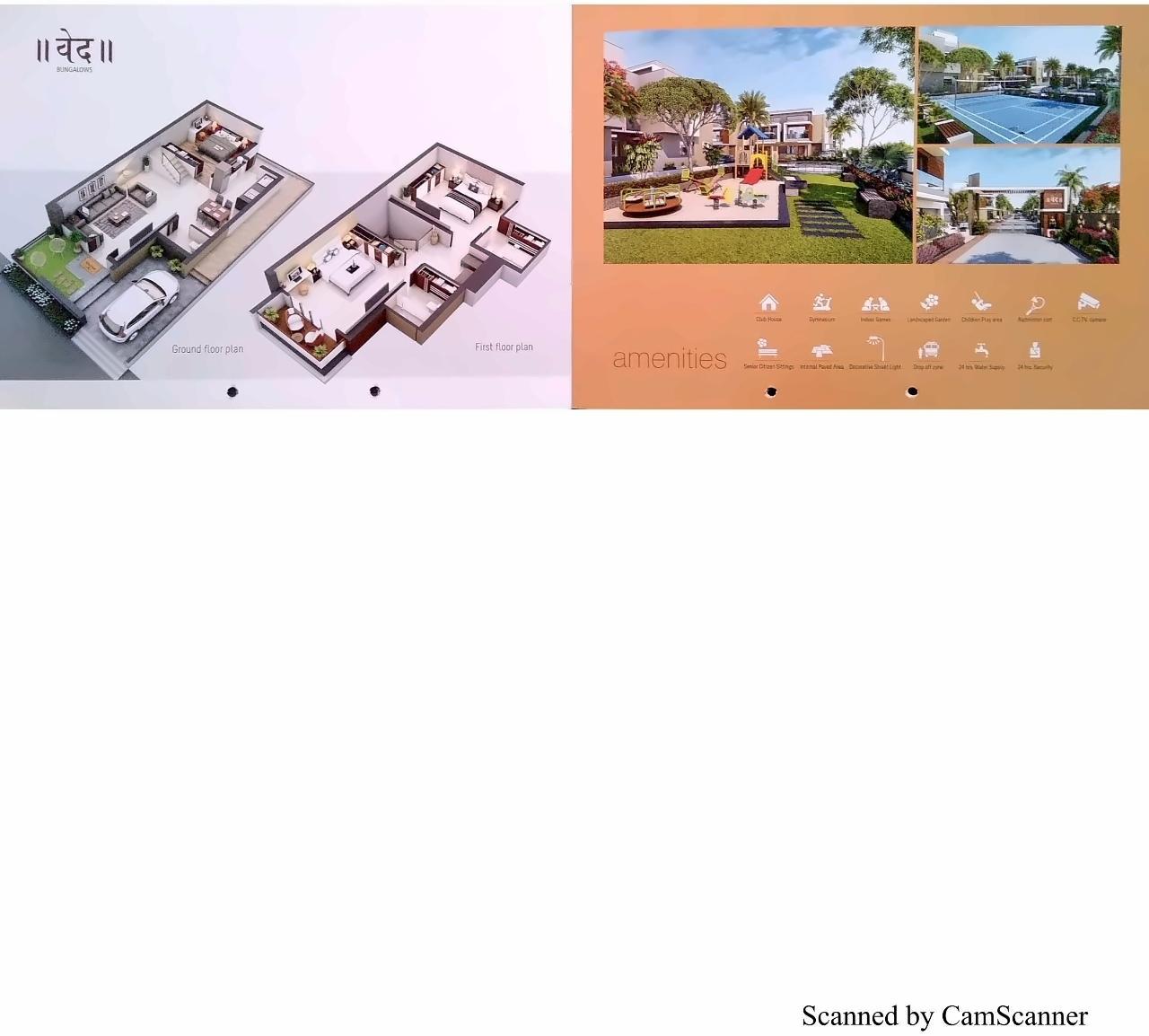 Layout of real estate project Ved Bungalows/ved Green located at Dehgam, Gandhinagar, Gujarat
