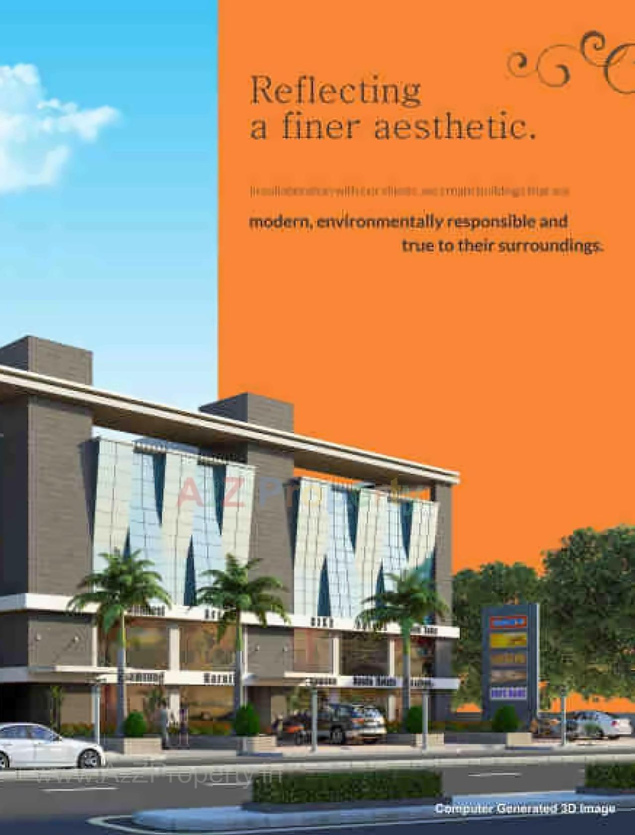 3D Elevation of real estate project Vedant Aeon located at Nana-chiloda, Gandhinagar, Gujarat