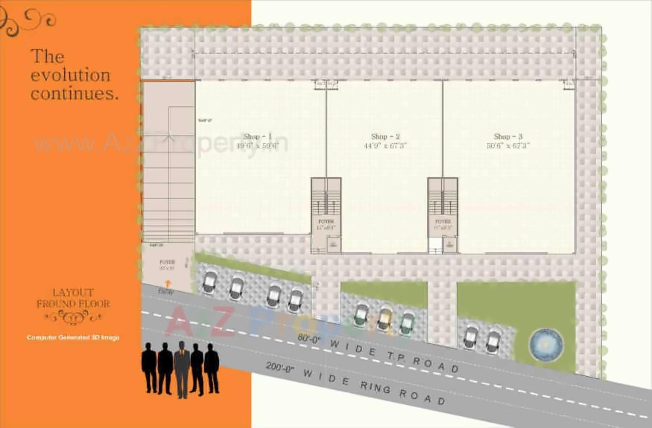 Layout of real estate project Vedant Aeon located at Nana-chiloda, Gandhinagar, Gujarat