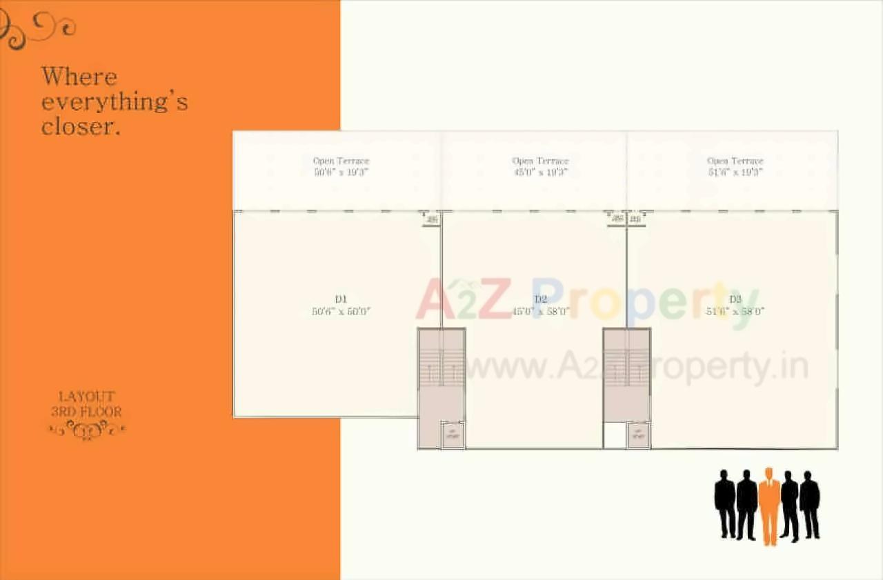 Layout of real estate project Vedant Aeon located at Nana-chiloda, Gandhinagar, Gujarat
