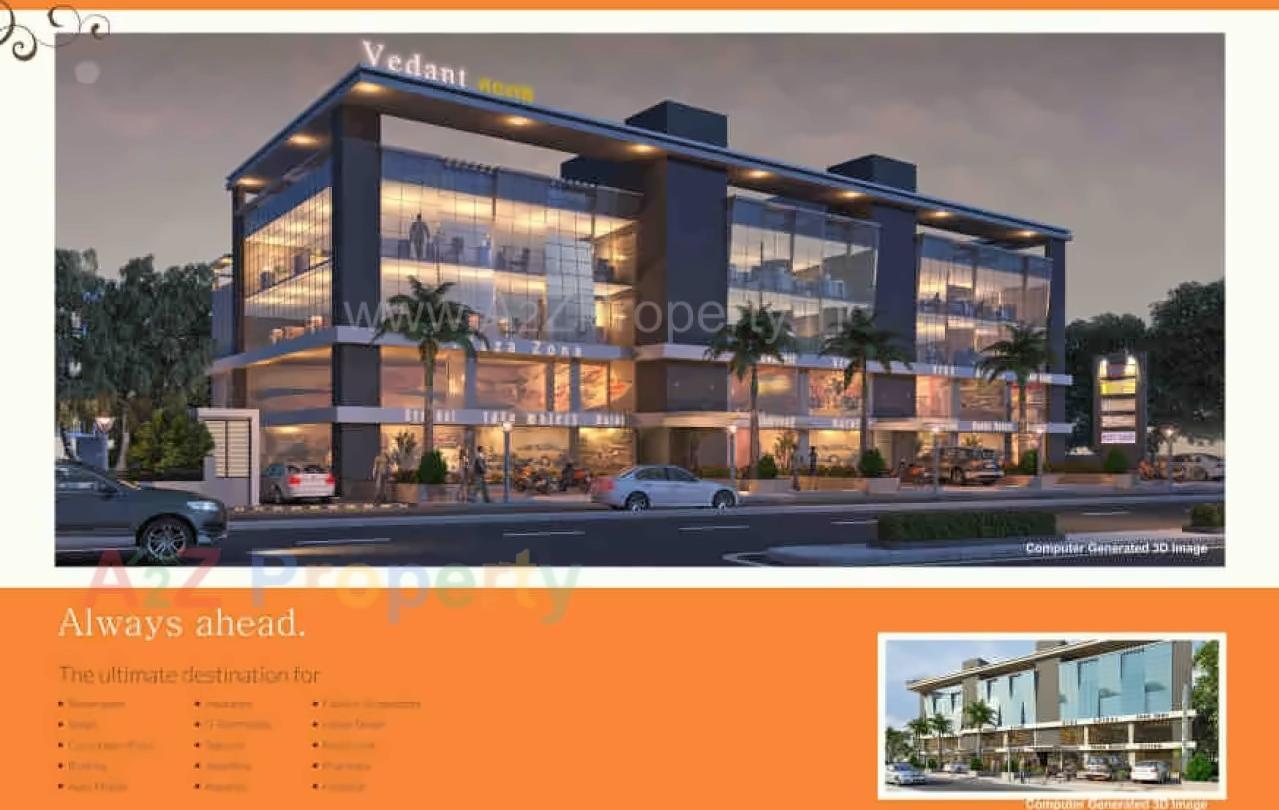3D Elevation of real estate project Vedant Aeon located at Nana-chiloda, Gandhinagar, Gujarat