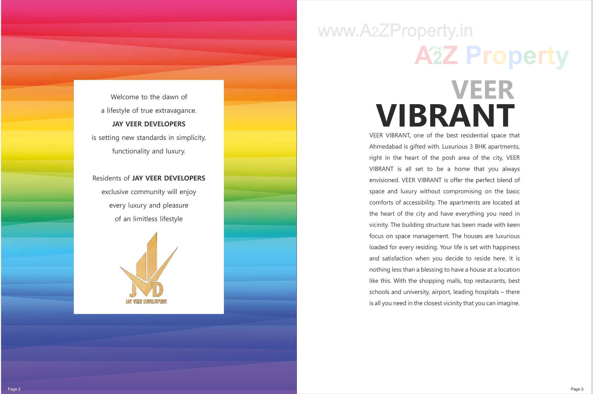  of real estate project Veer Vibrant located at Zundal, Gandhinagar, Gujarat