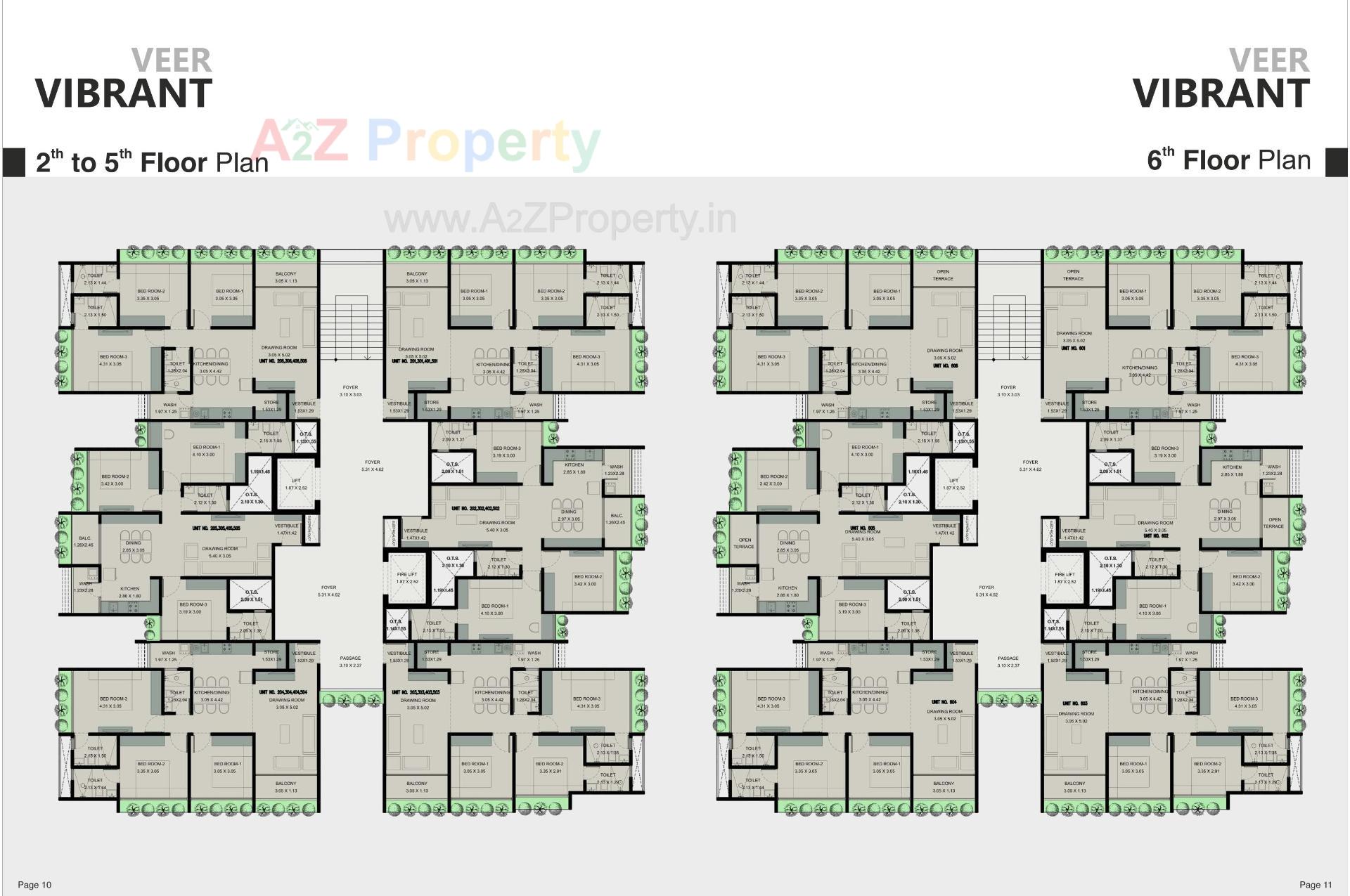 Layout of real estate project Veer Vibrant located at Zundal, Gandhinagar, Gujarat