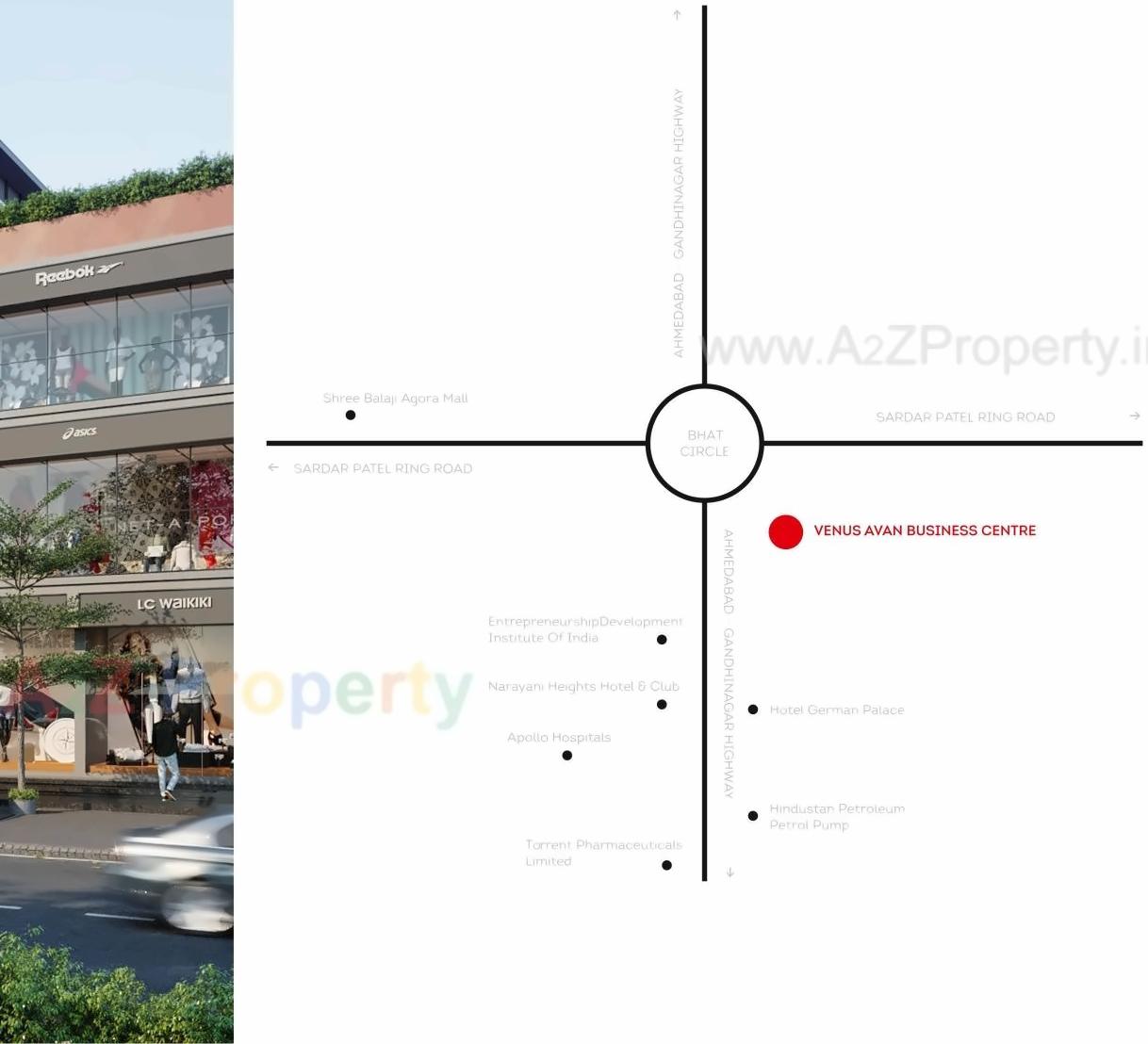  of real estate project Venus Avan Business Centre located at Bhat, Gandhinagar, Gujarat