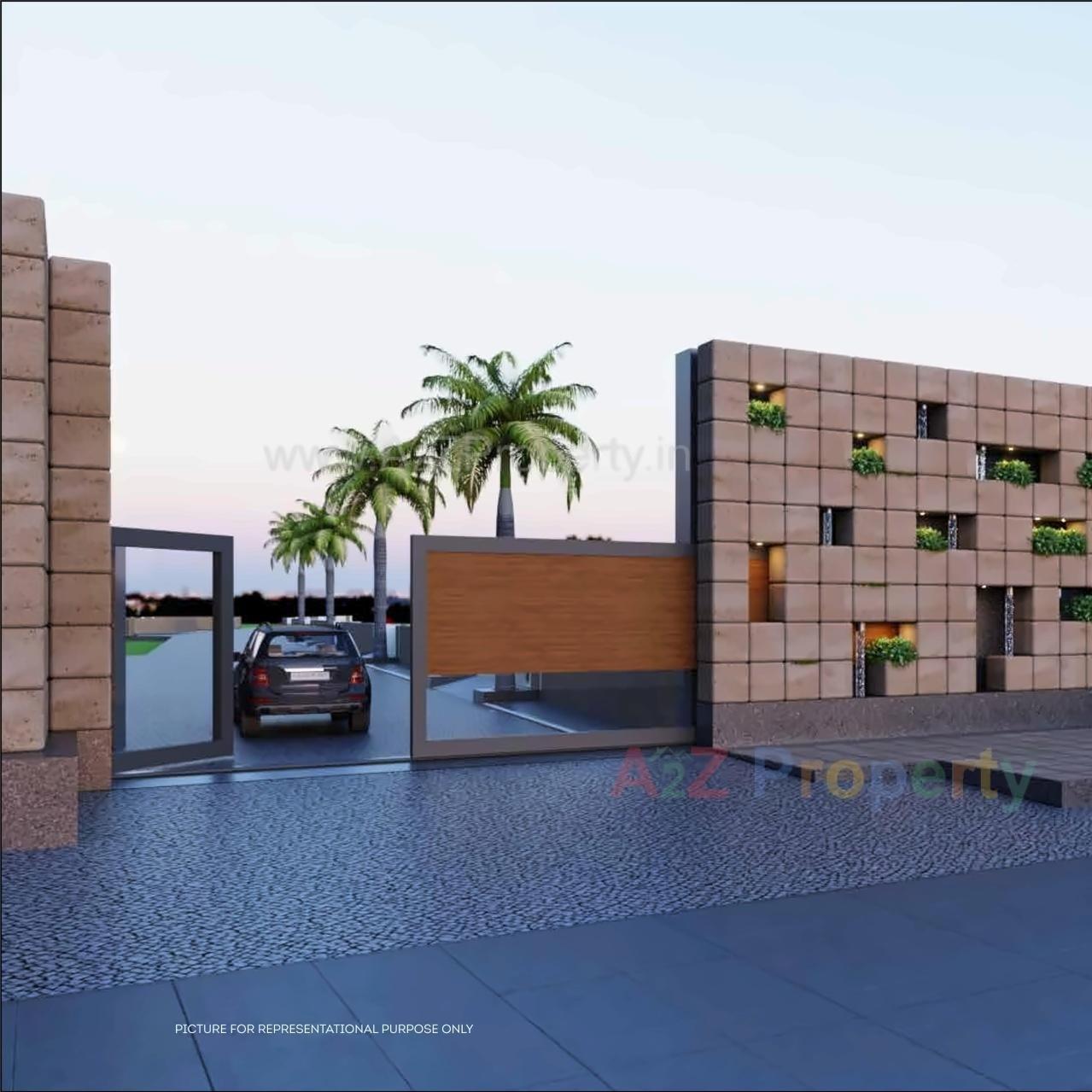 3D Elevation of real estate project Venus Avan located at Bhat, Gandhinagar, Gujarat