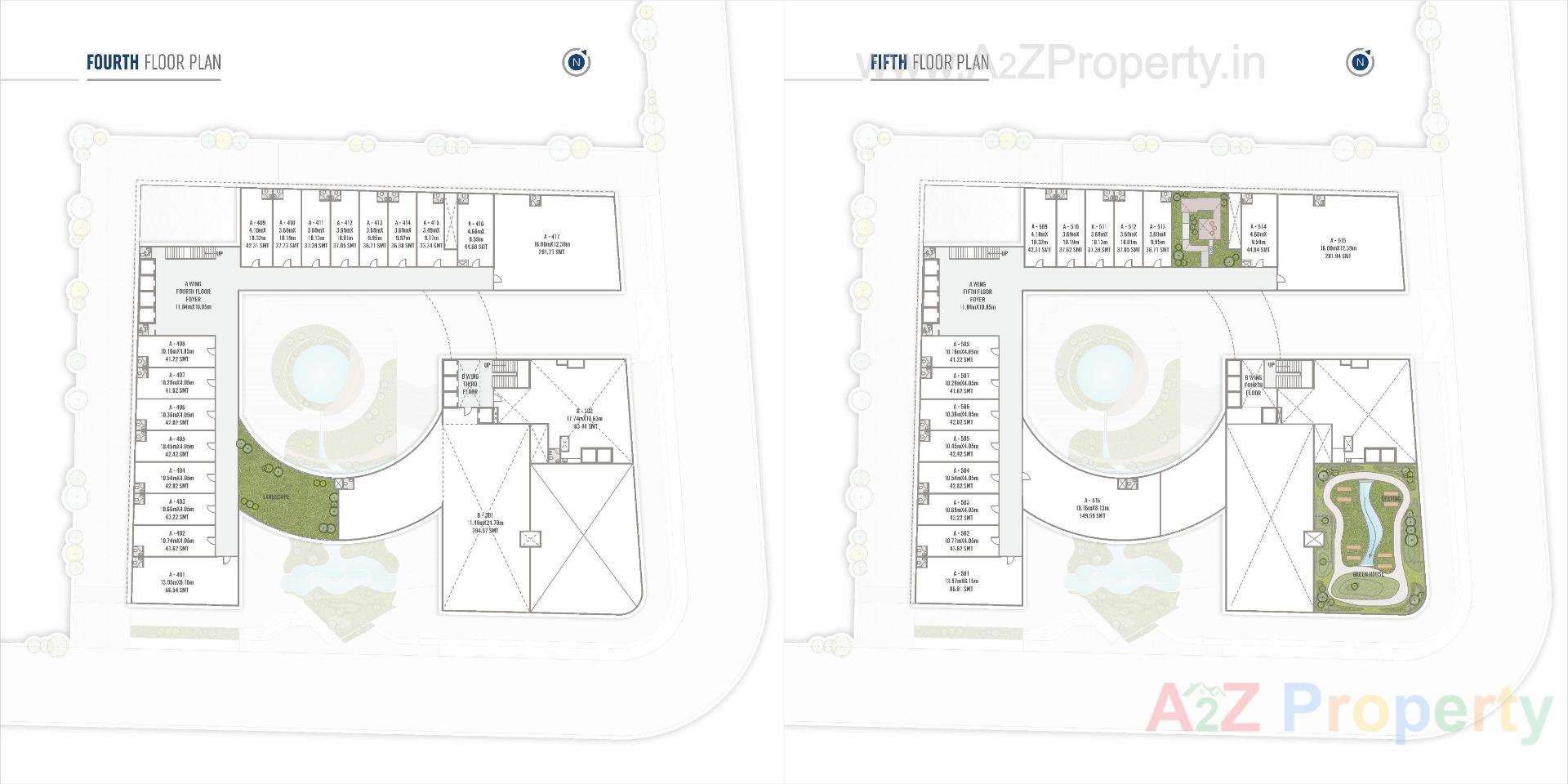 Layout of real estate project Vihaan located at Tarapur, Gandhinagar, Gujarat