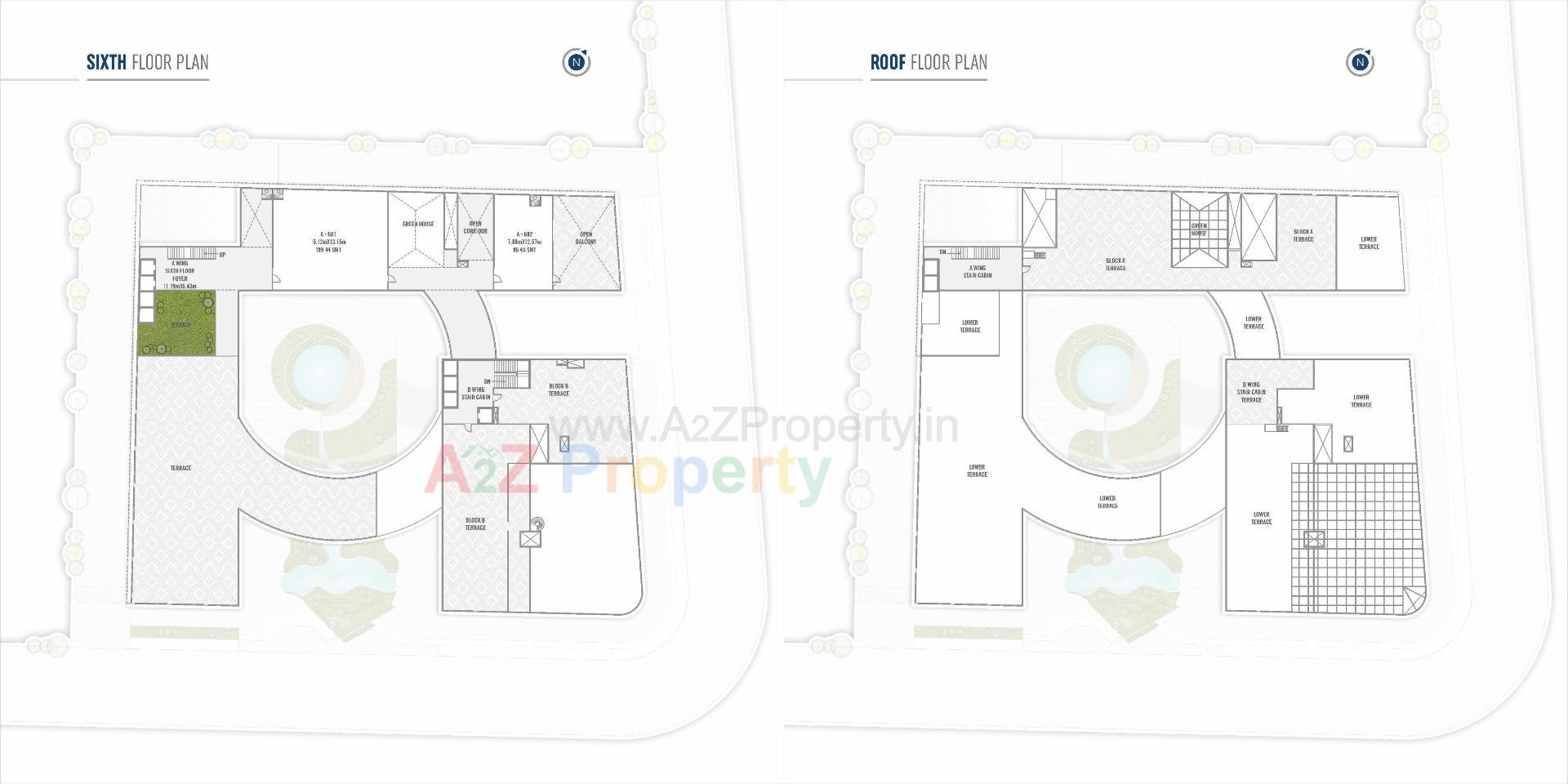 Layout of real estate project Vihaan located at Tarapur, Gandhinagar, Gujarat