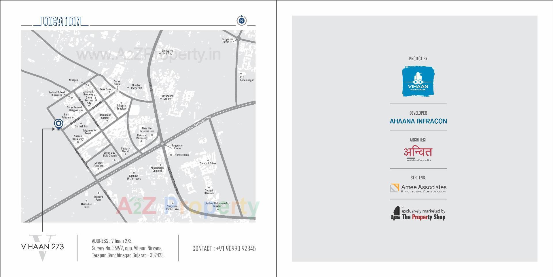  of real estate project Vihaan located at Tarapur, Gandhinagar, Gujarat