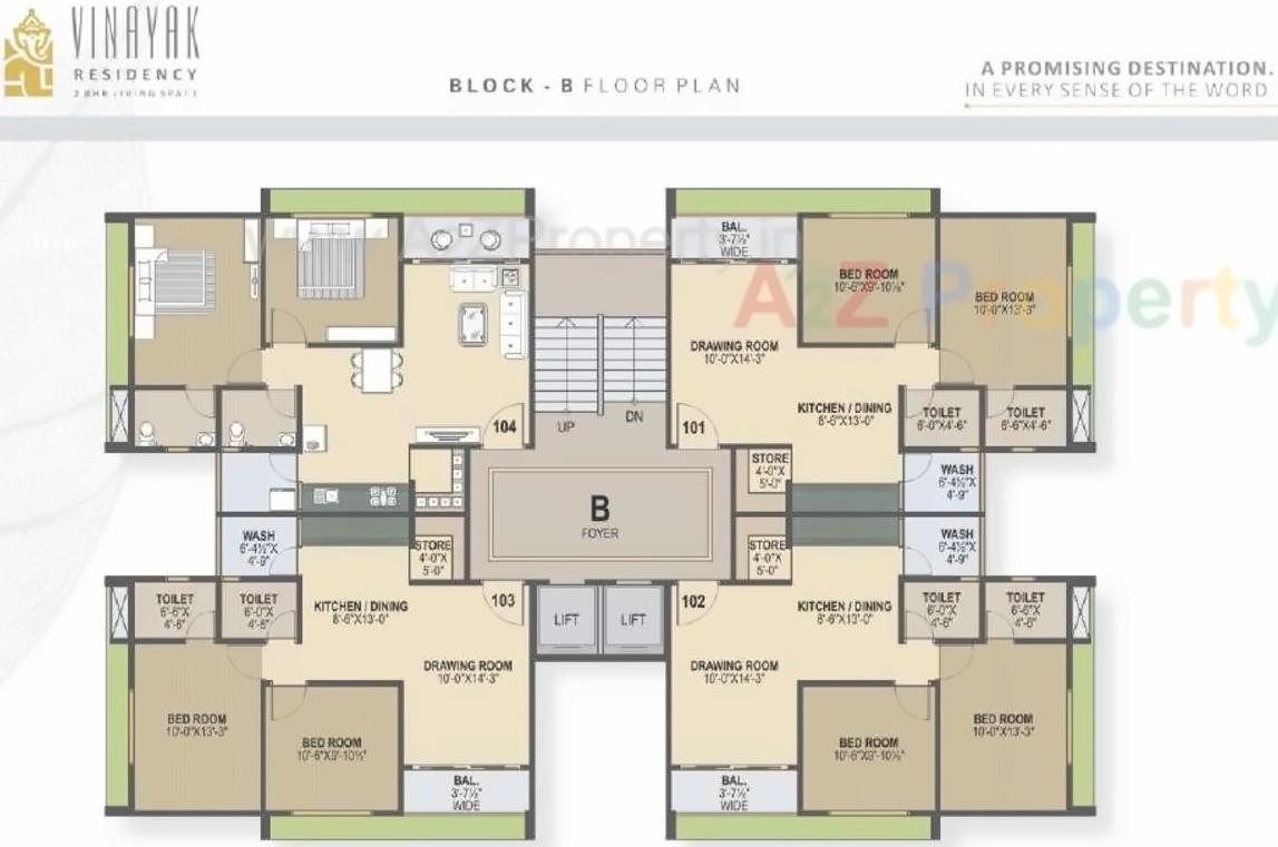 Layout of real estate project Vinayak located at Borisana, Gandhinagar, Gujarat