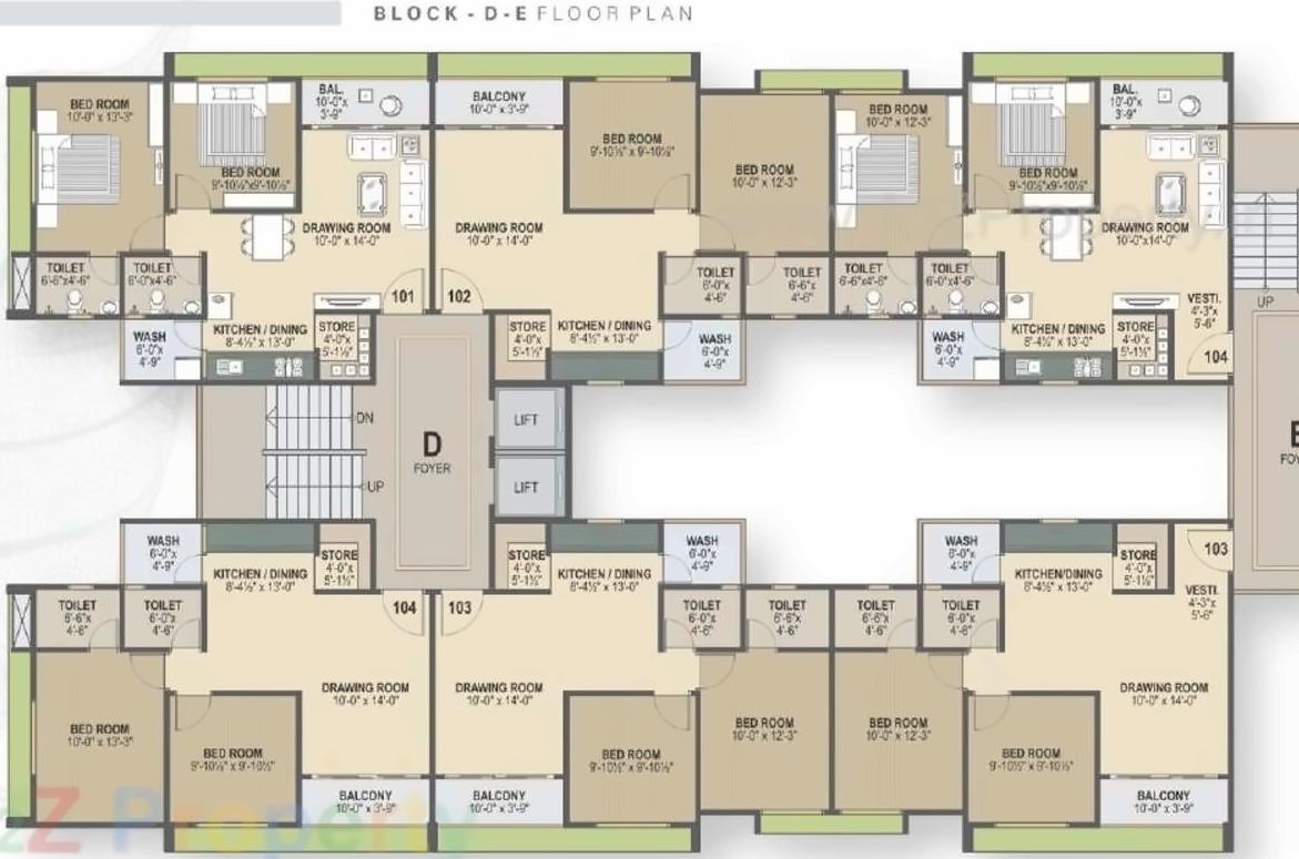 Layout of real estate project Vinayak located at Borisana, Gandhinagar, Gujarat