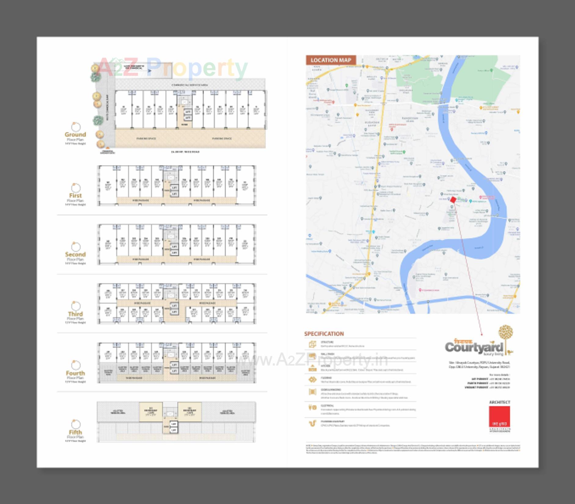  of real estate project Vinayak Courtyard located at Raysan, Gandhinagar, Gujarat