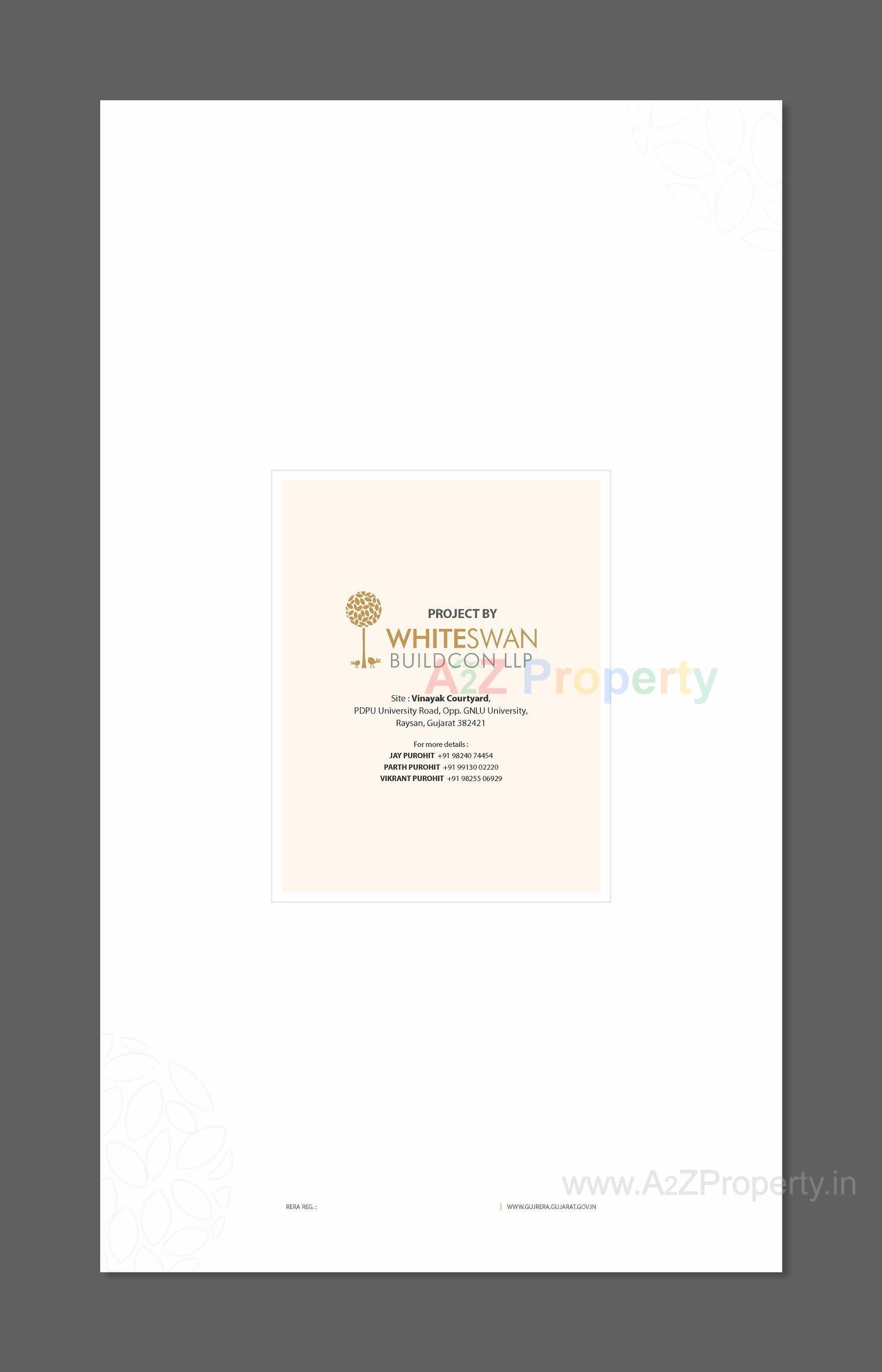  of real estate project Vinayak Courtyard located at Raysan, Gandhinagar, Gujarat