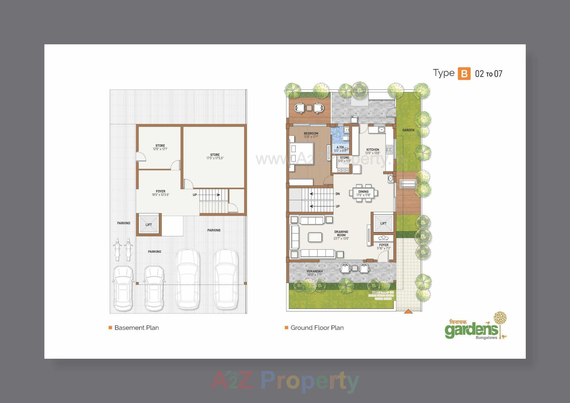 Layout of real estate project Vinayak Gardens located at Gandhinagar, Gandhinagar, Gujarat