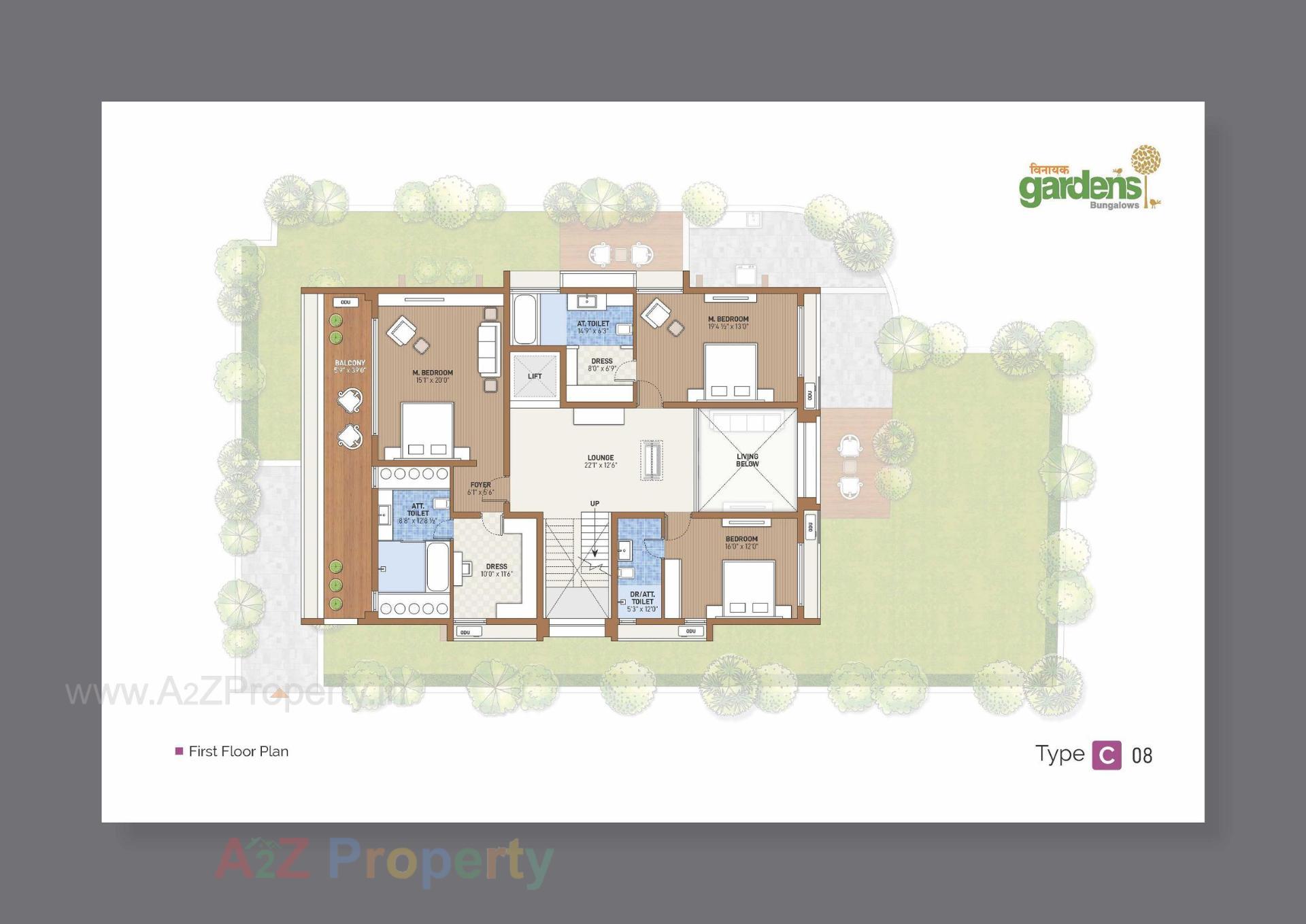 Layout of real estate project Vinayak Gardens located at Gandhinagar, Gandhinagar, Gujarat