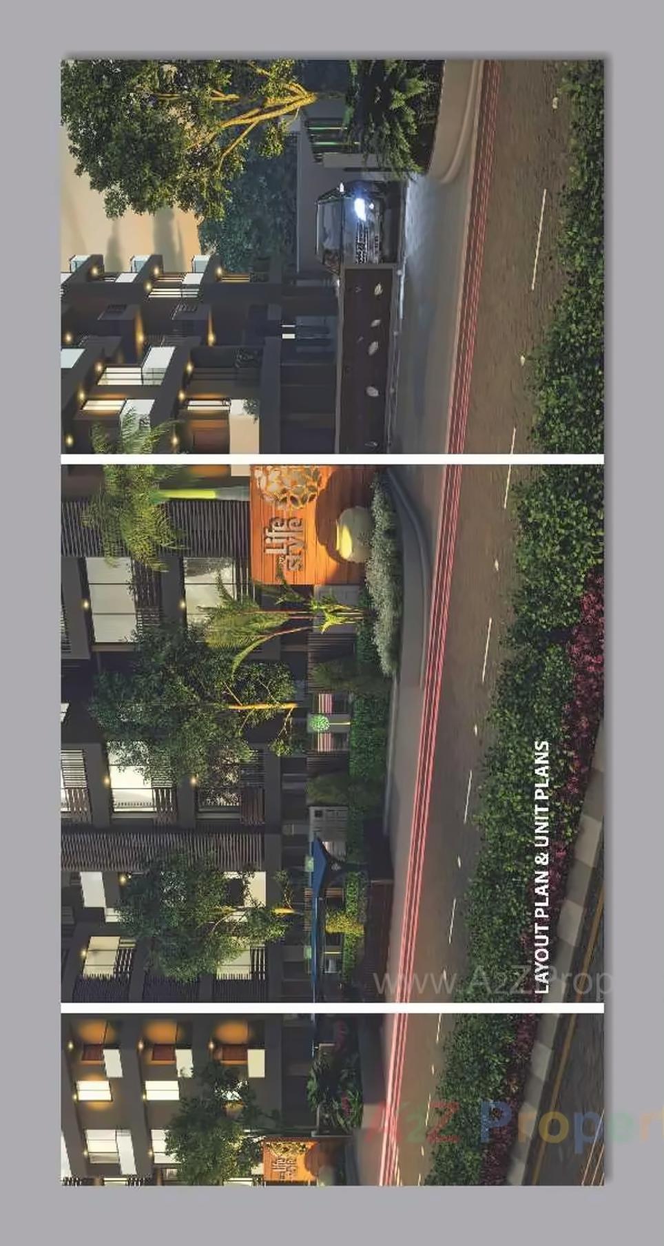 3D Elevation of real estate project Vinayak Lifestyle located at Raisan, Gandhinagar, Gujarat