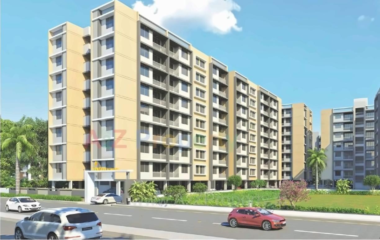 3D Elevation of real estate project Vinayak Residency located at Saij, Gandhinagar, Gujarat